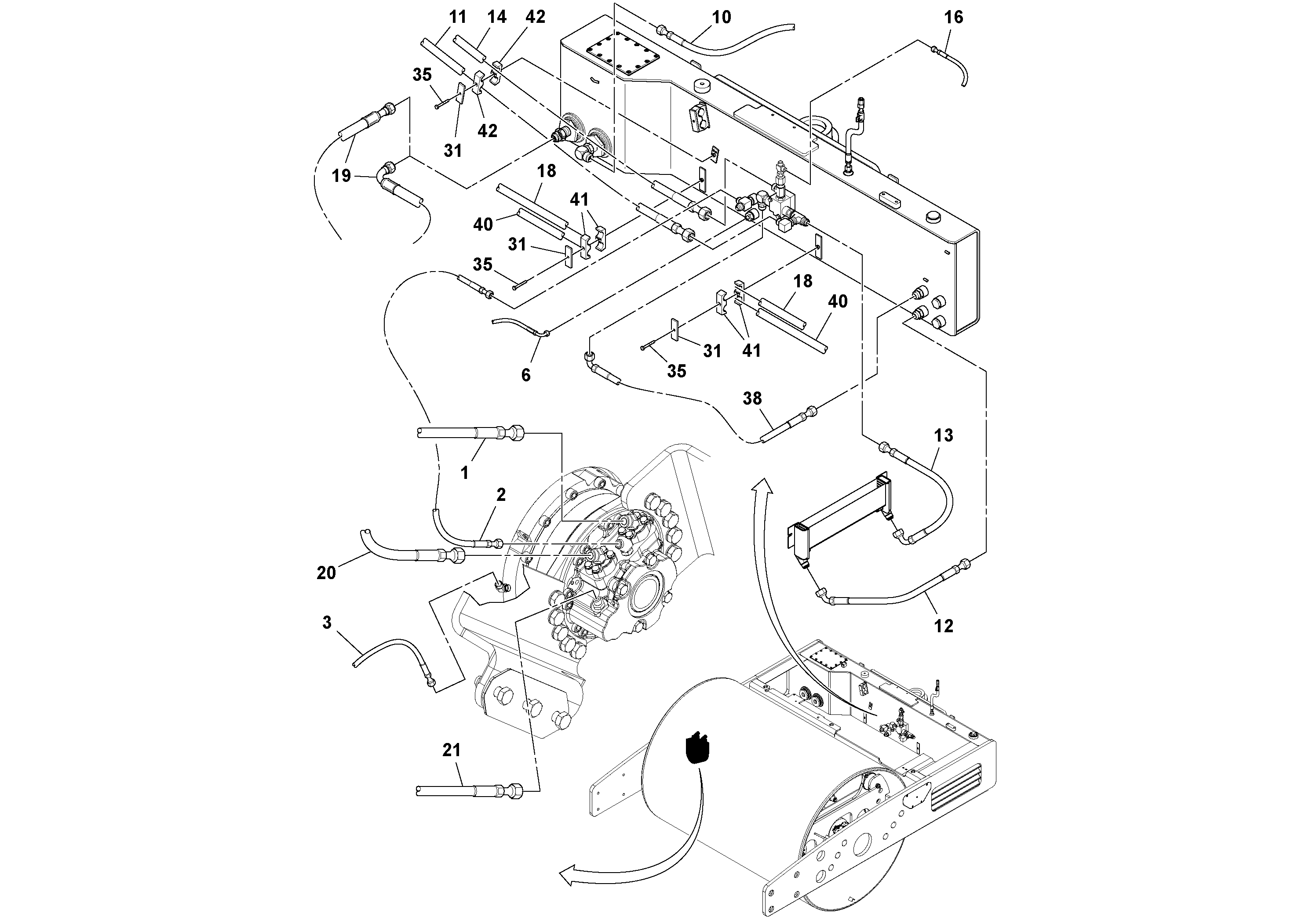 Timing gear casing RM13286596 VOLVO