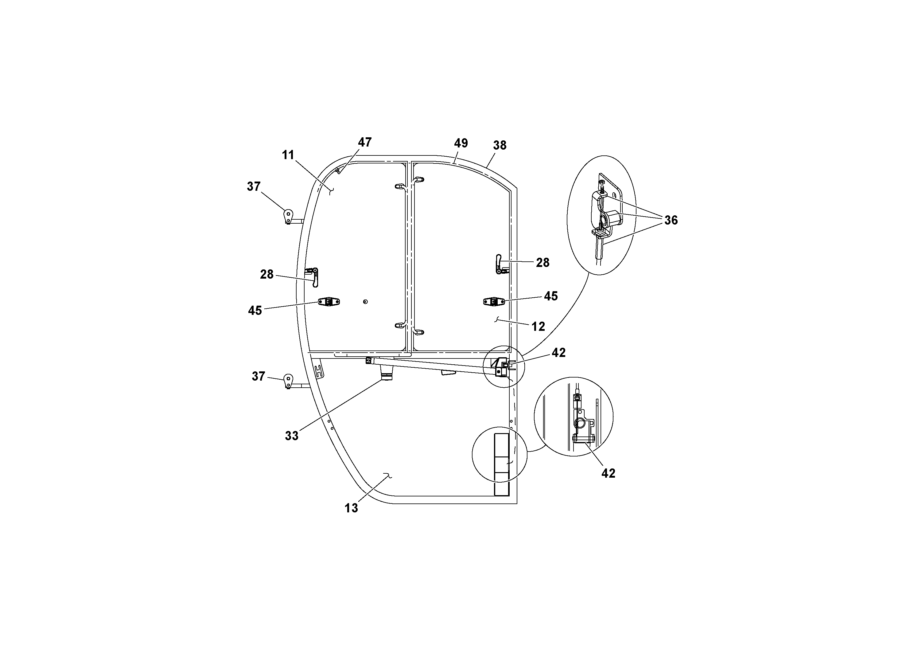 Door Latch Pivo RM13382841 VOLVO