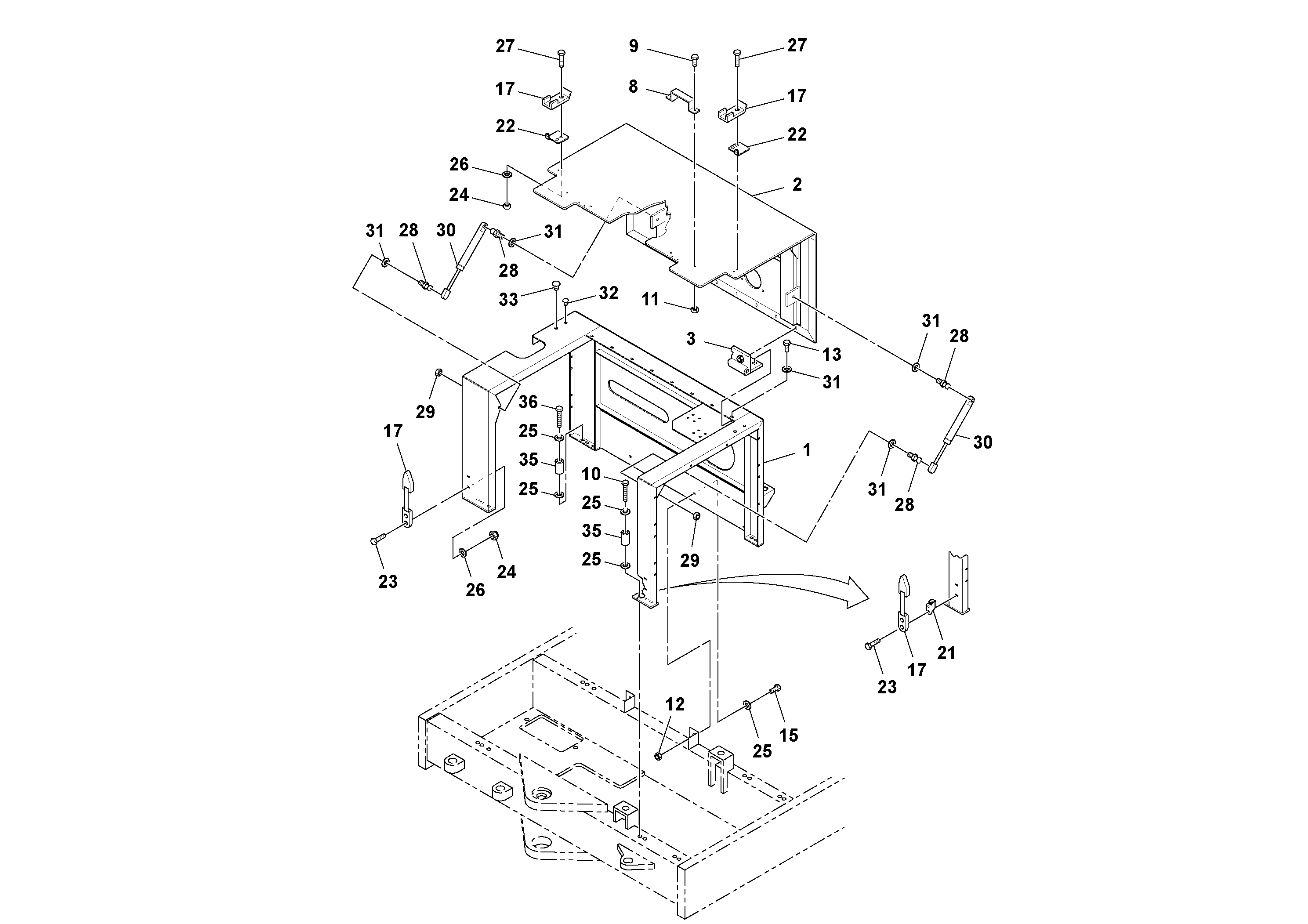 Hydr. Cylinder, Boom RM43859677 VOLVO