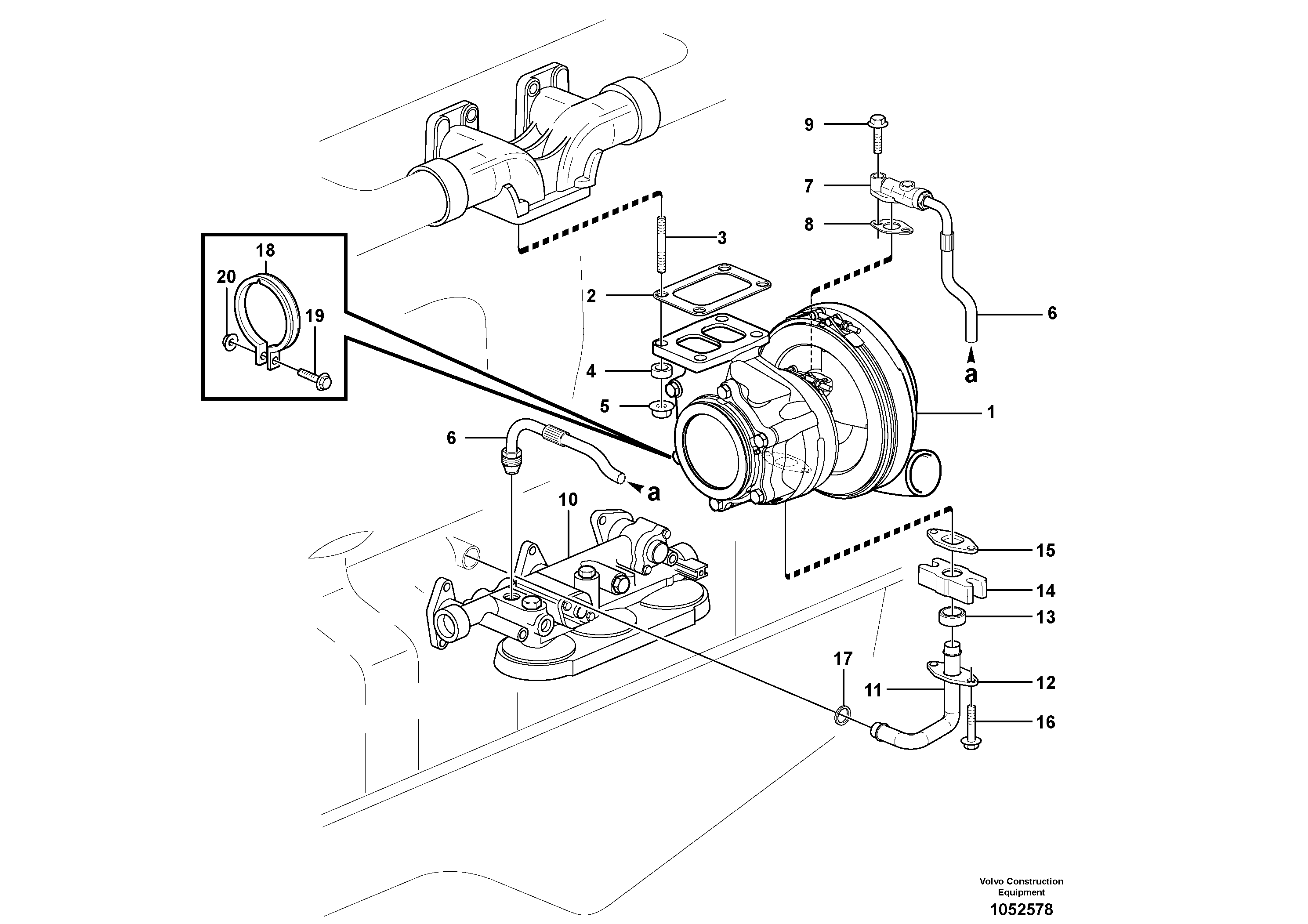 Turbocharger RM/VOE10423085 VOLVO