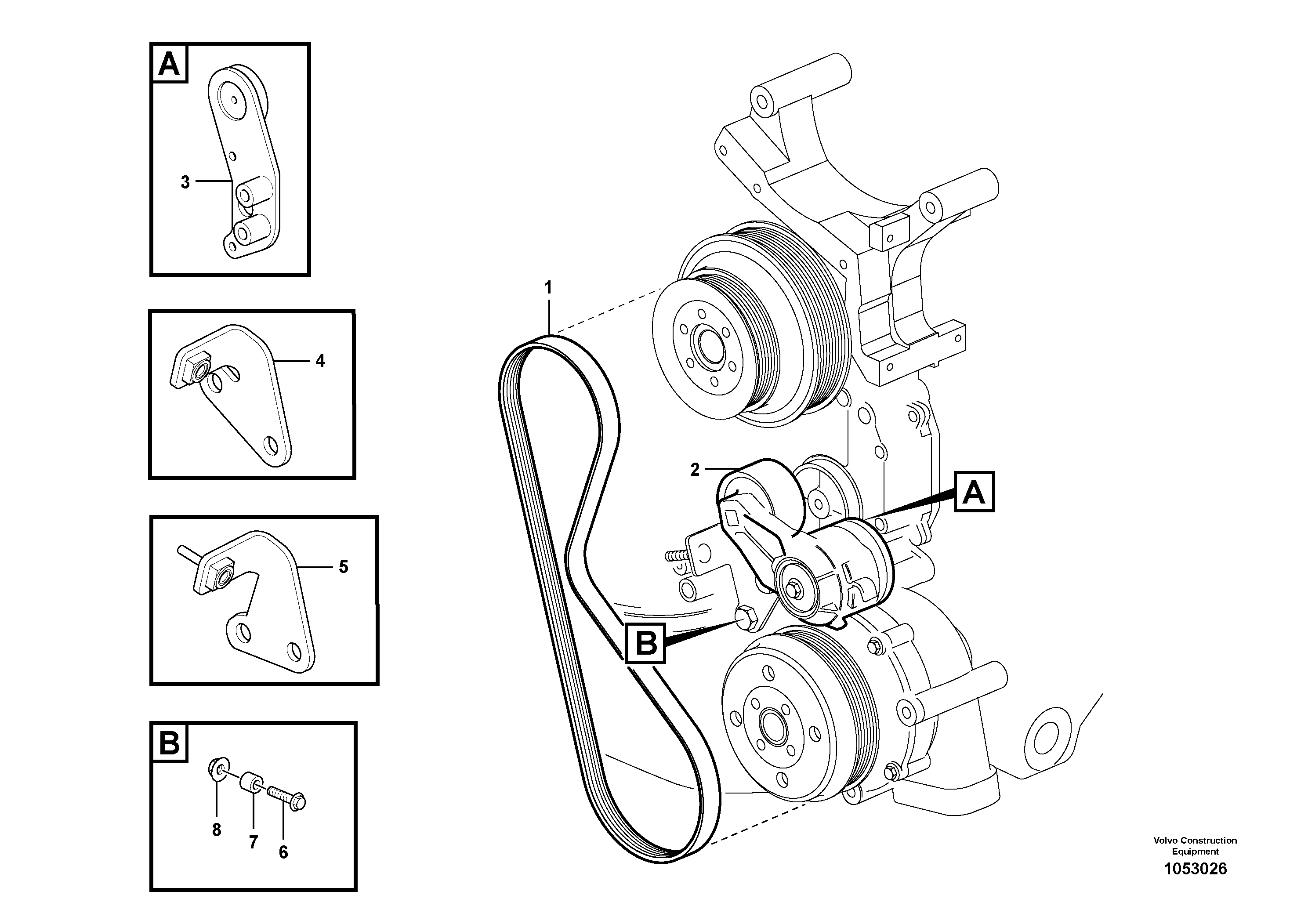 Seat frame VOE11192671 VOLVO