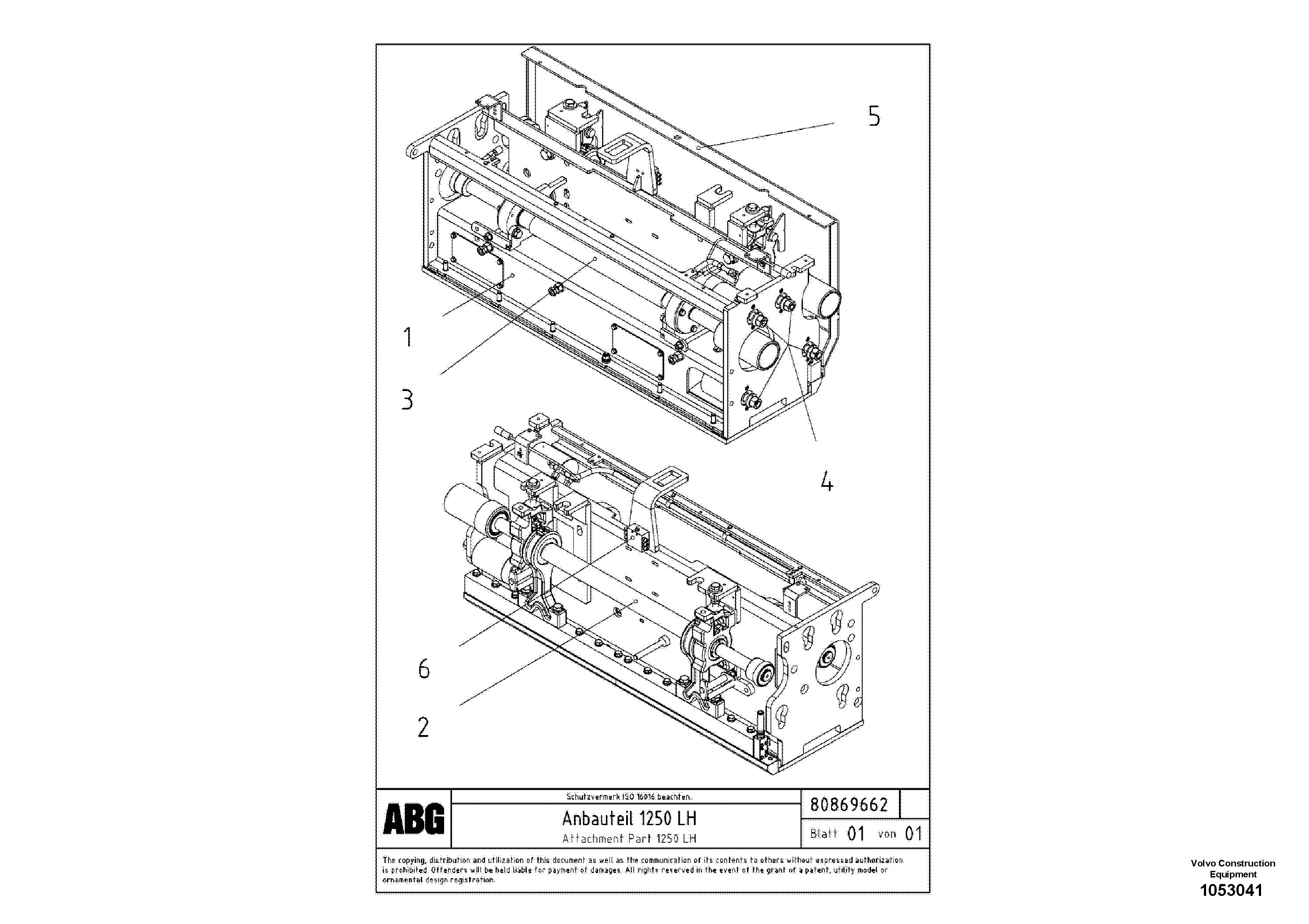 Front Wall 1250 RM80869860 VOLVO