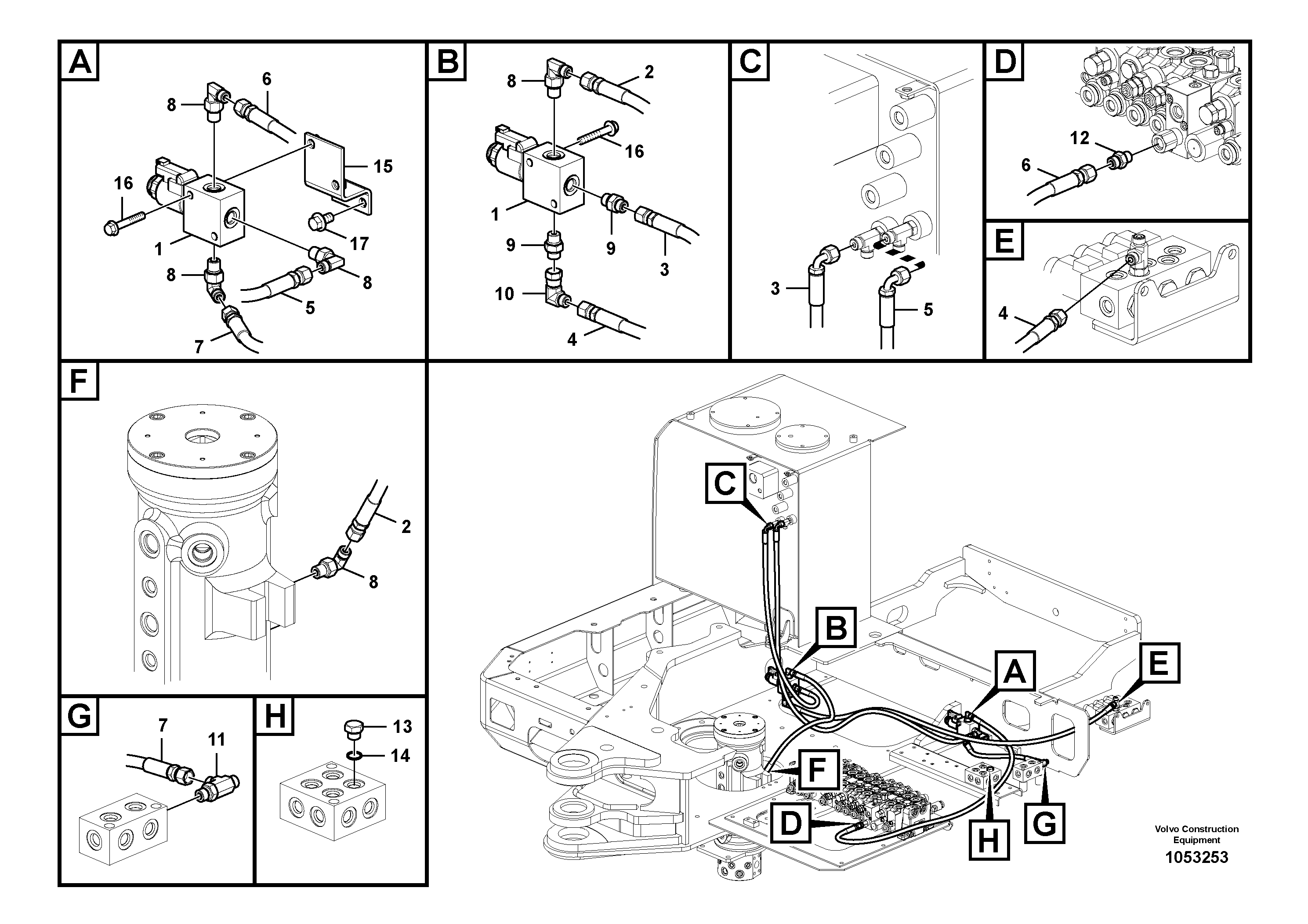 Seat frame RM/VOE14604136 VOLVO