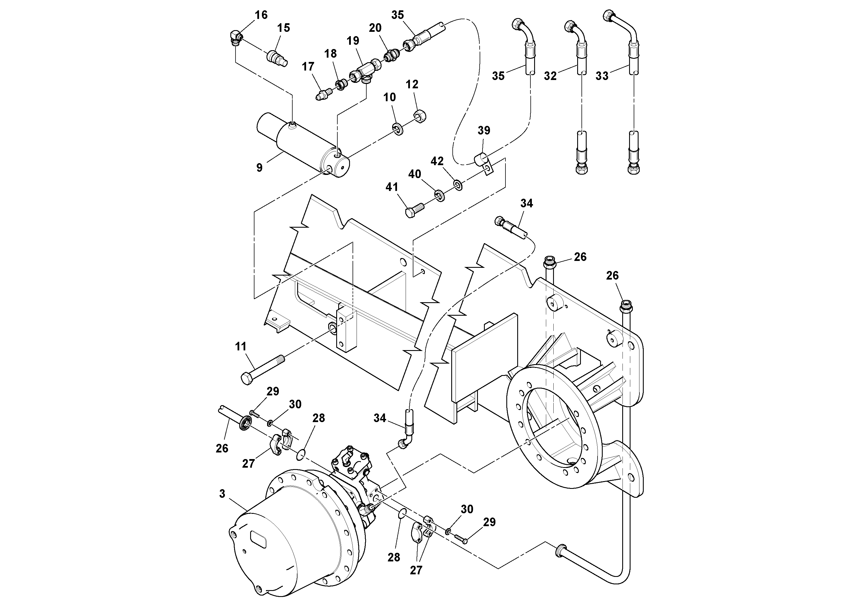 Timing gear casing RM19291236 VOLVO