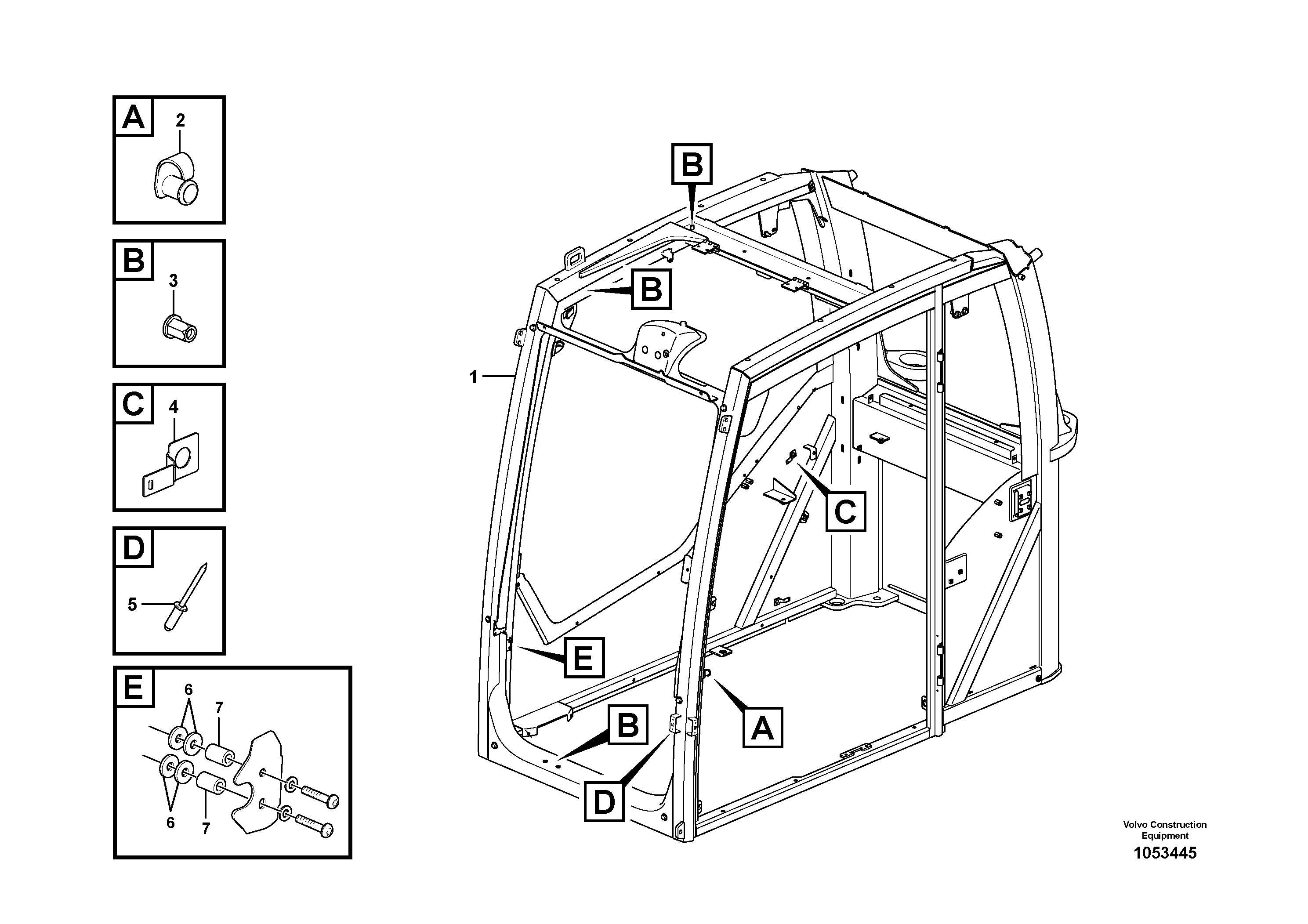 Cab framework VOE15088592 VOLVO