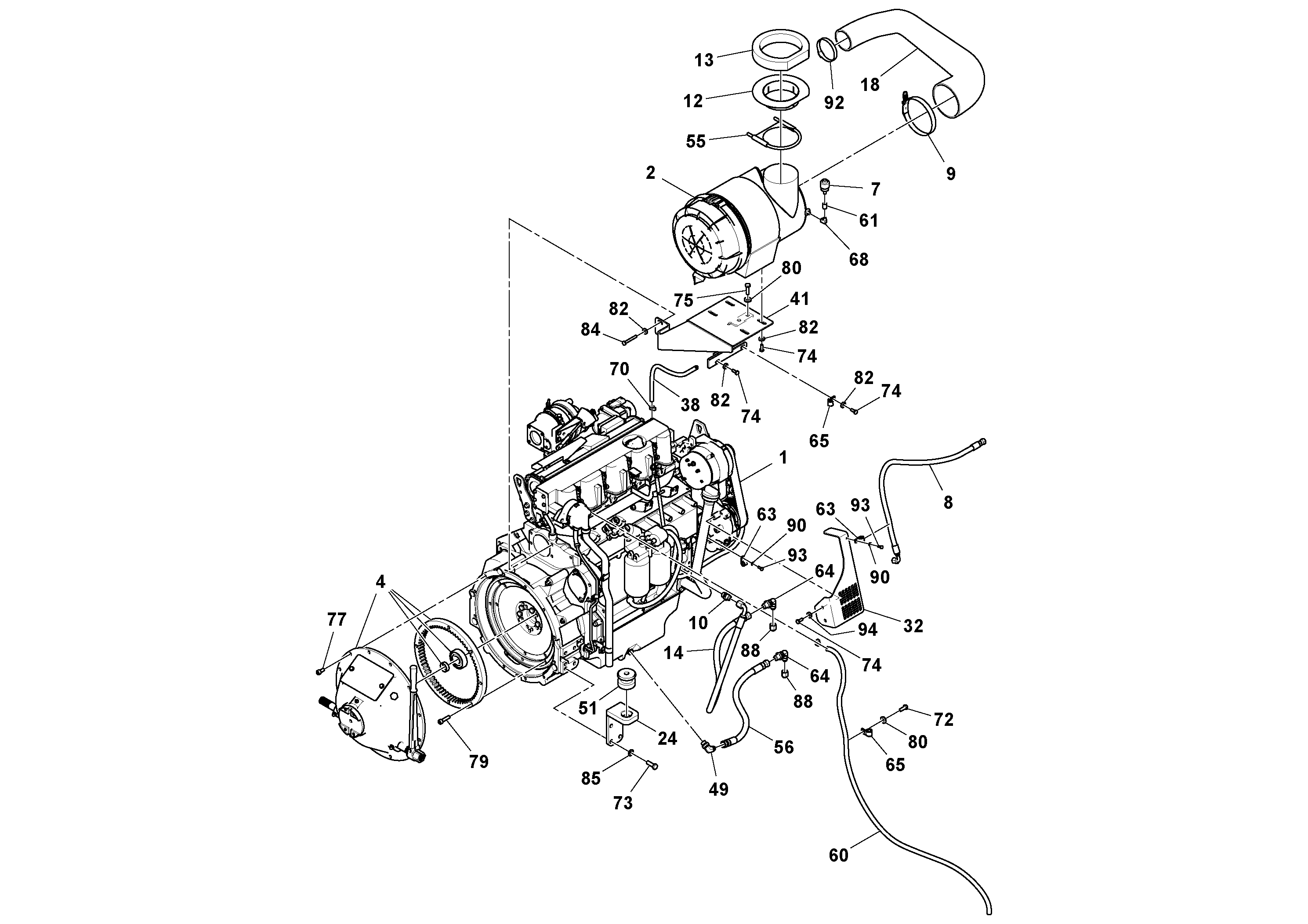 Timing gear casing RM46672572 VOLVO
