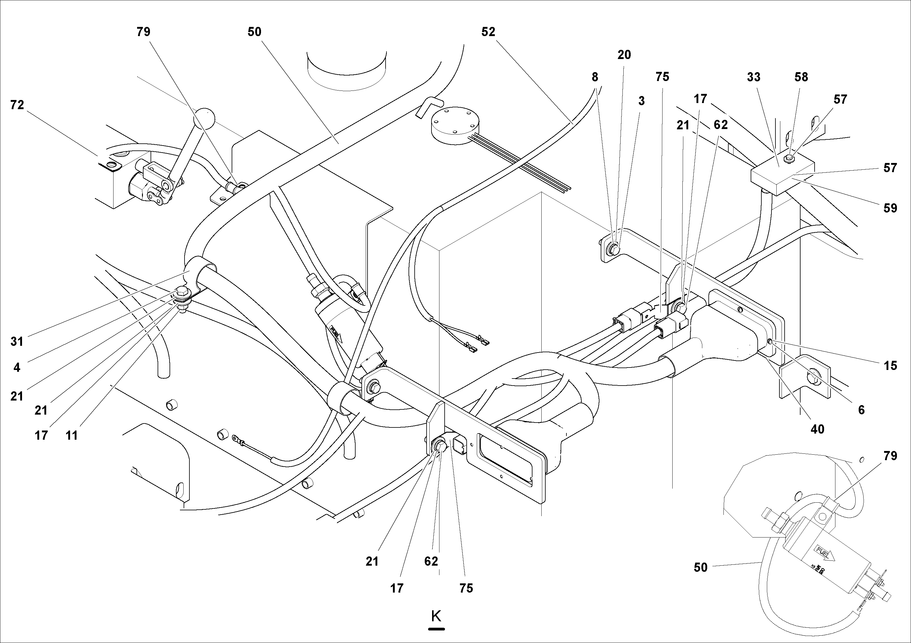 Weldment, Bracket Strain RM46642138 VOLVO