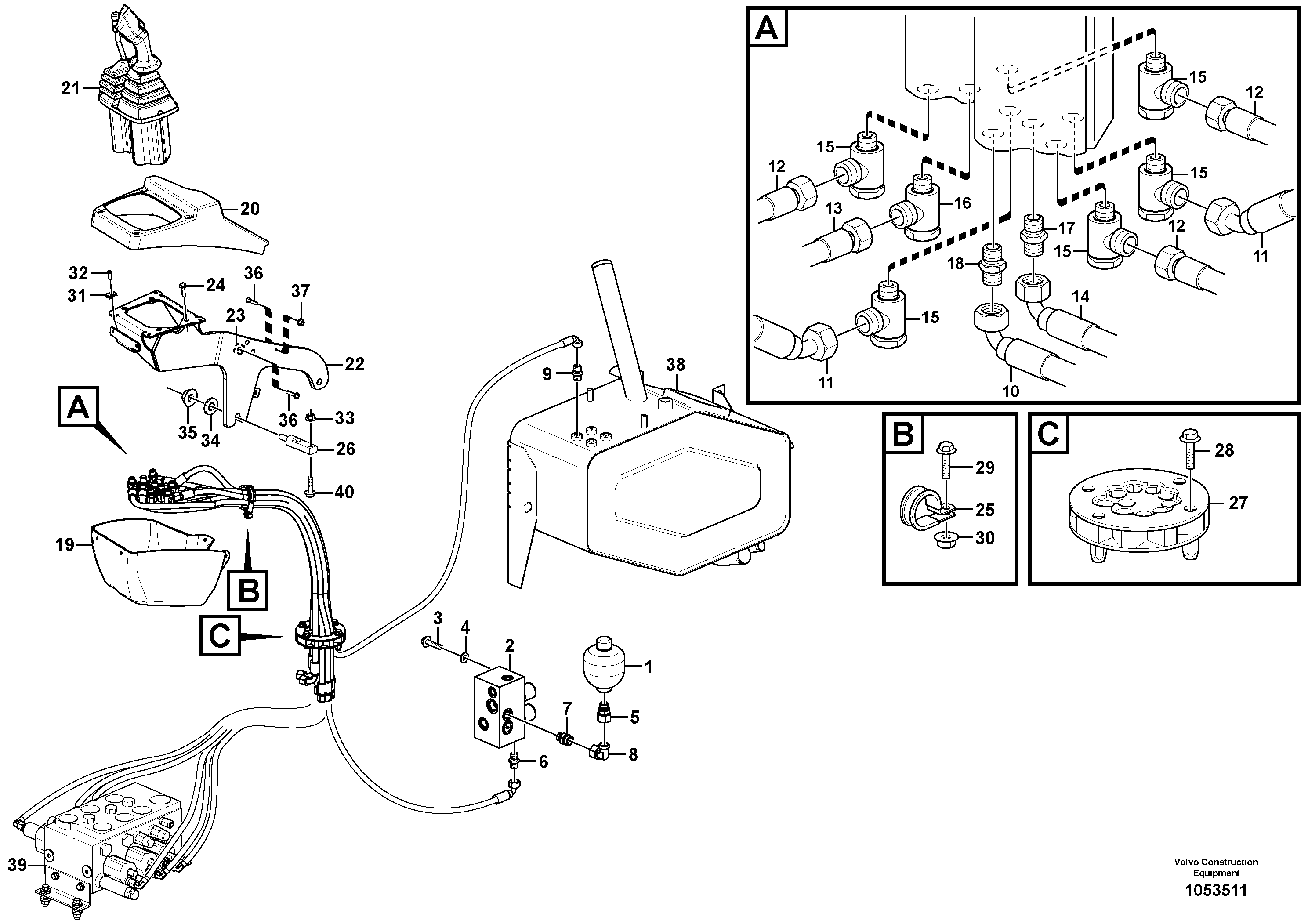 Boom-dipper Arm VOE961612 VOLVO