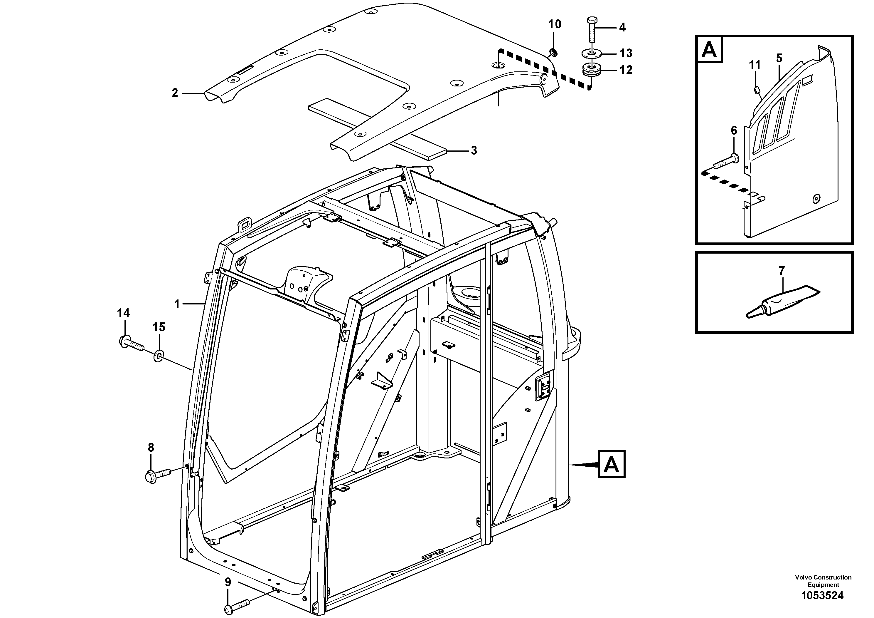 Cab framework VOE15043801 VOLVO