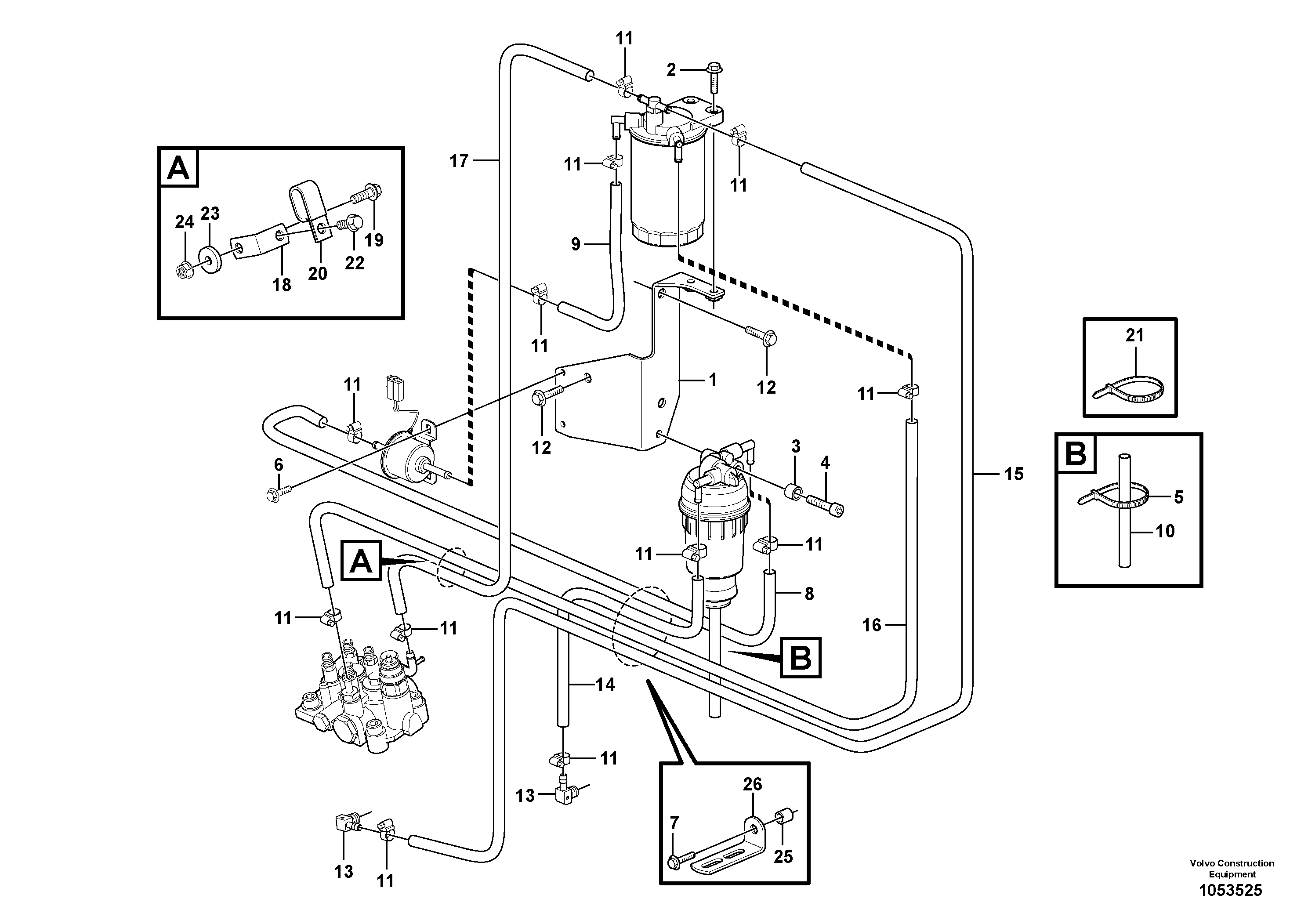 Bracket VOE15410085 VOLVO