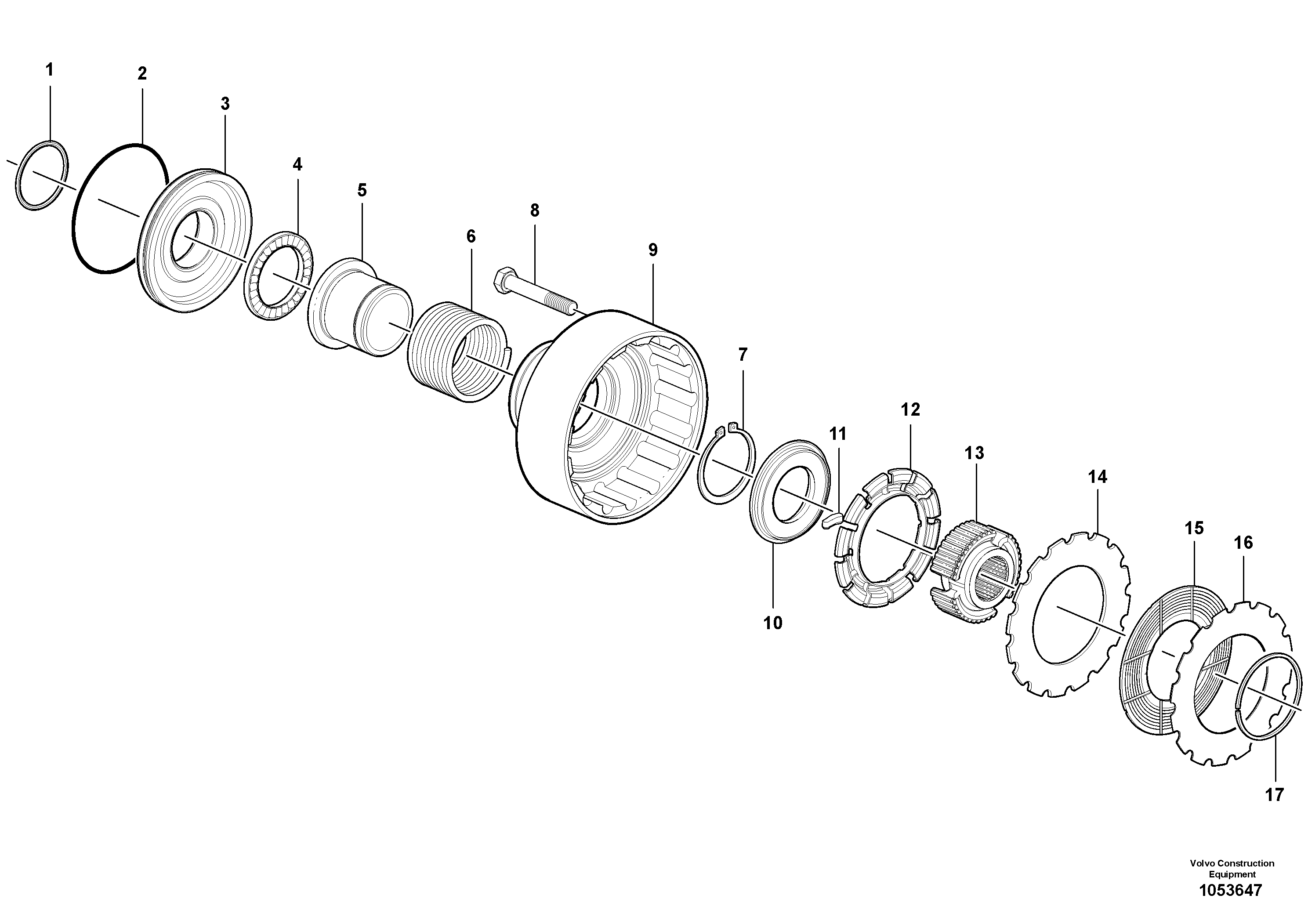 Stern Bearing VOE16018985 VOLVO