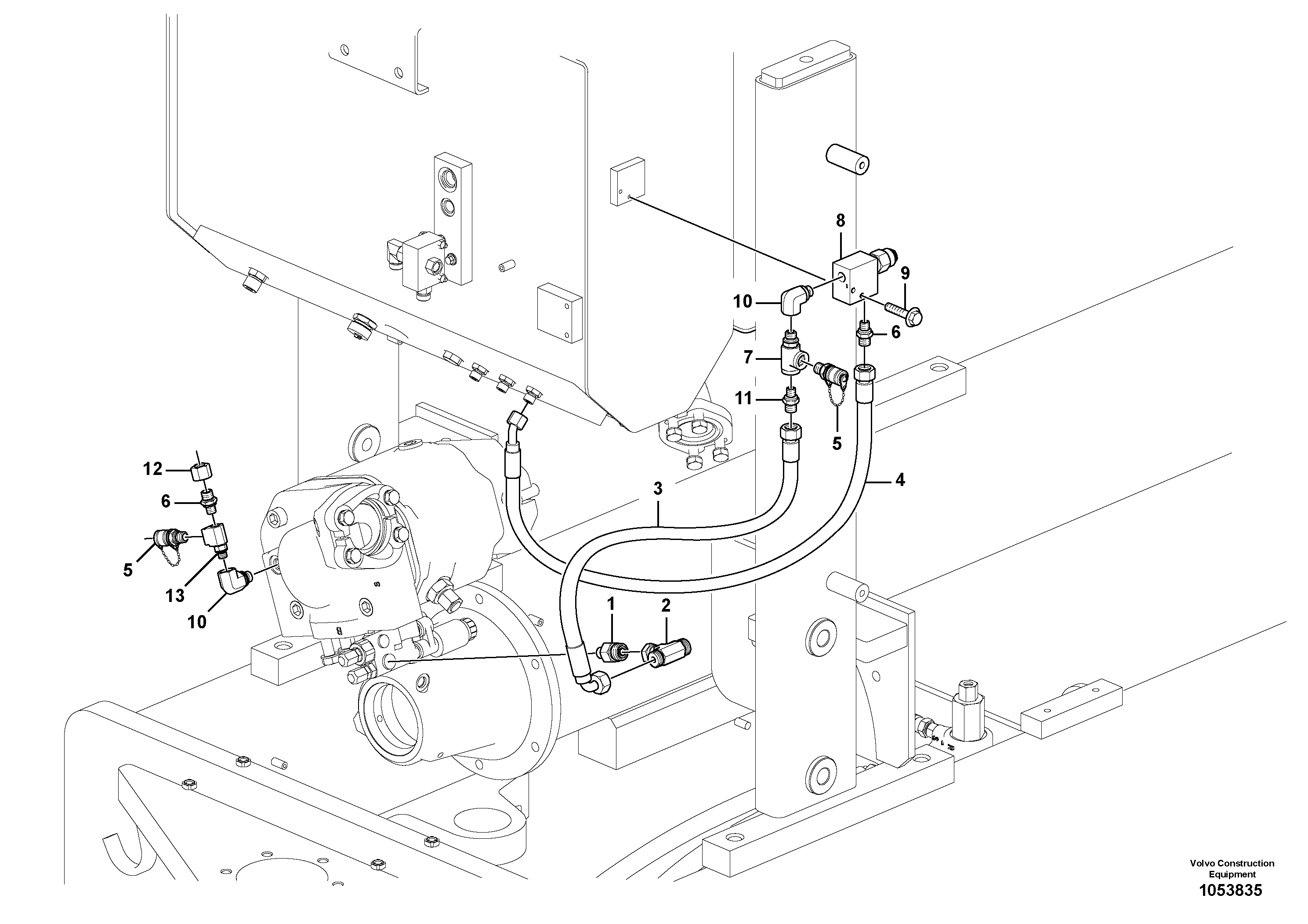 Hose assembly VOE12745556 VOLVO