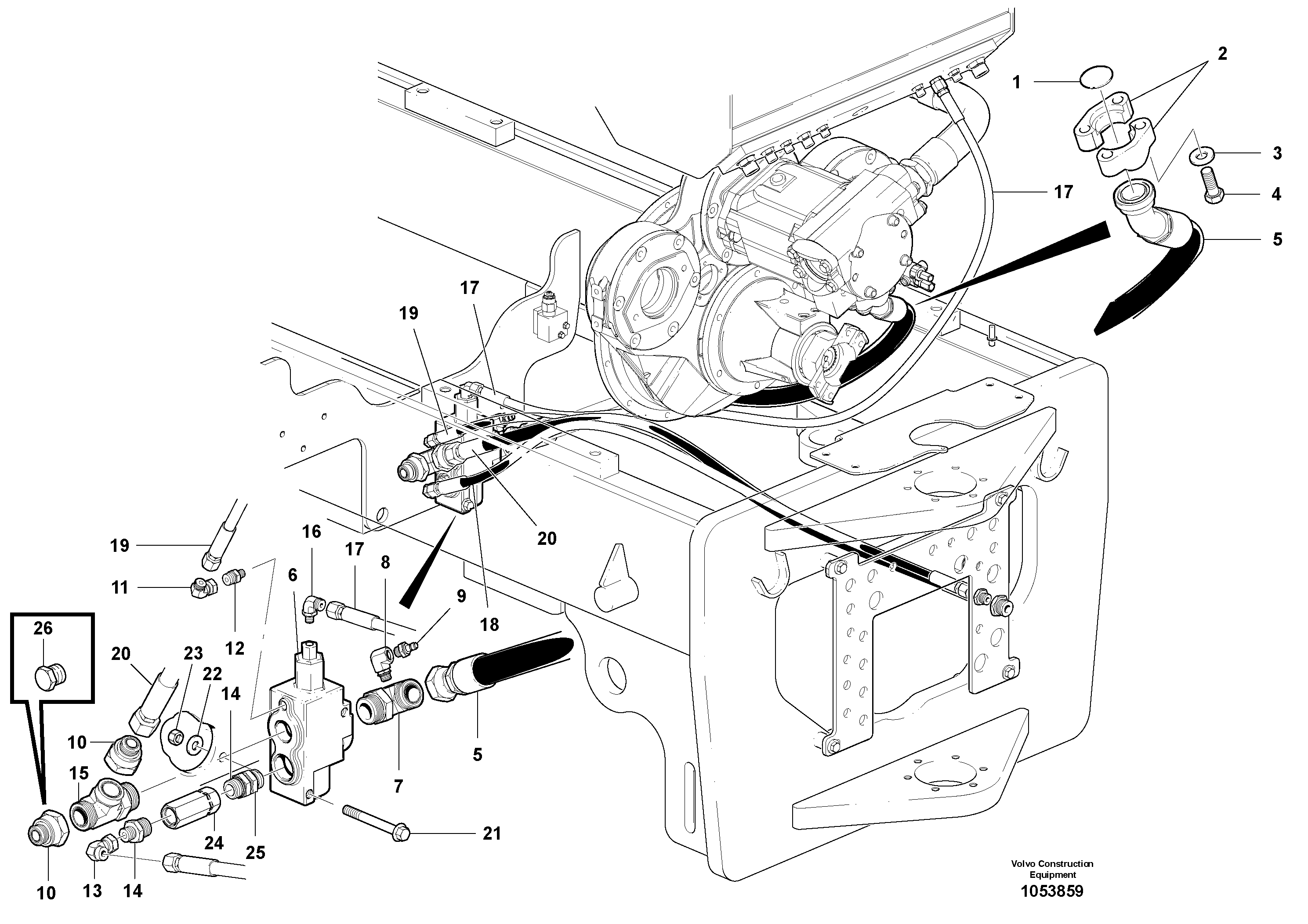 Hose Assy VOE12744335 VOLVO