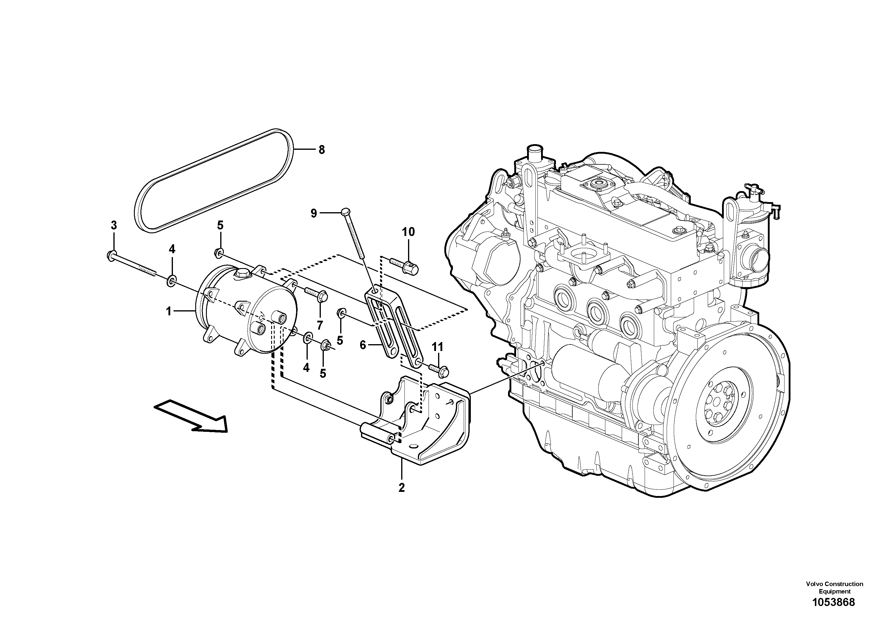 Bracket VOE15411323 VOLVO