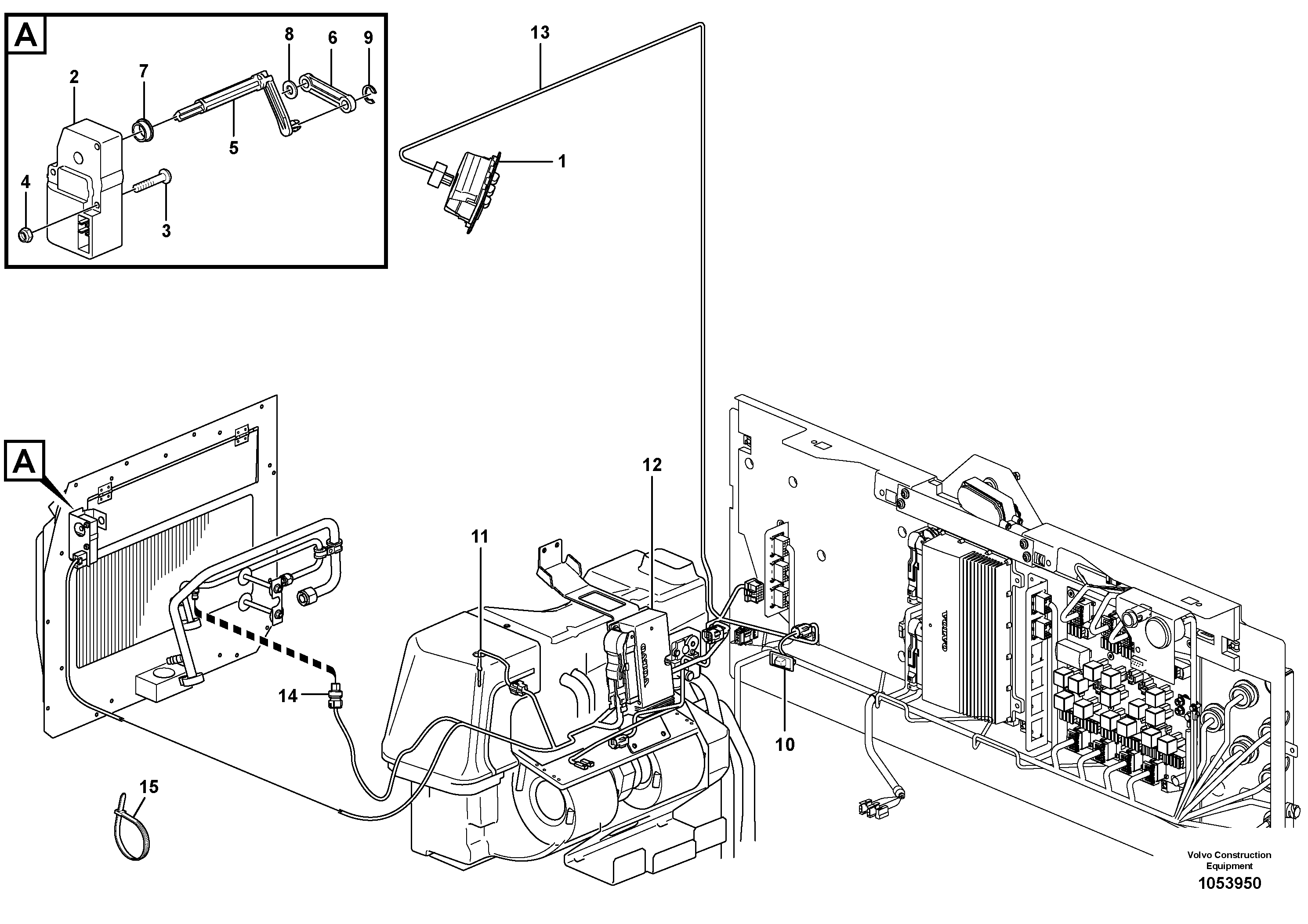 Engine heater VOE975373 VOLVO