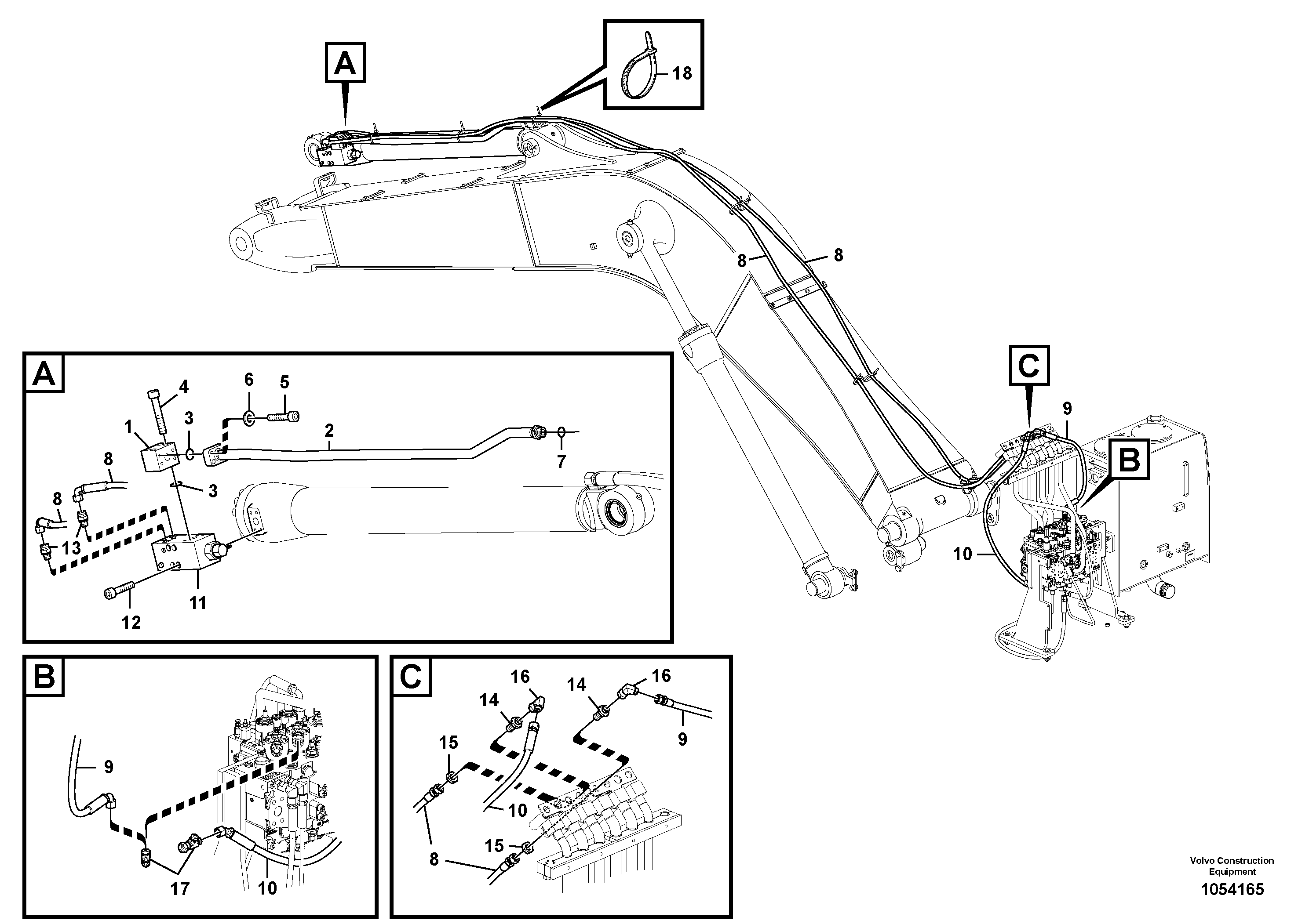 Timing gear casing VOE938069 VOLVO
