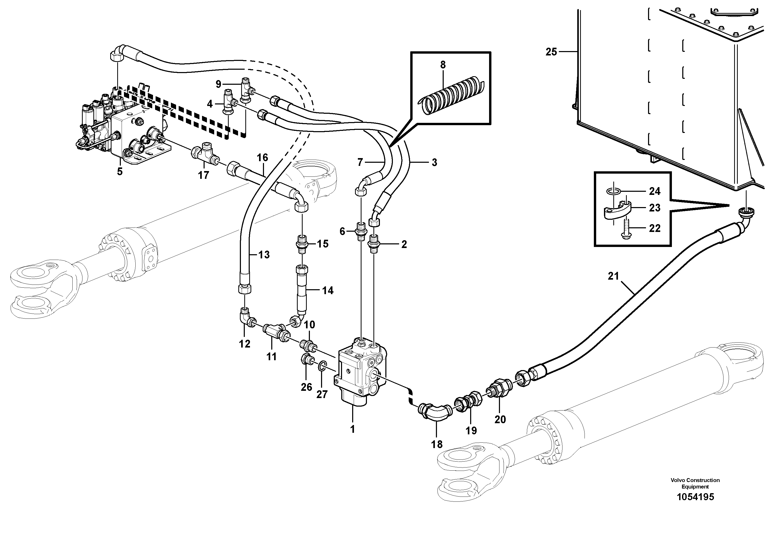 Timing gear casing VOE15098808 VOLVO