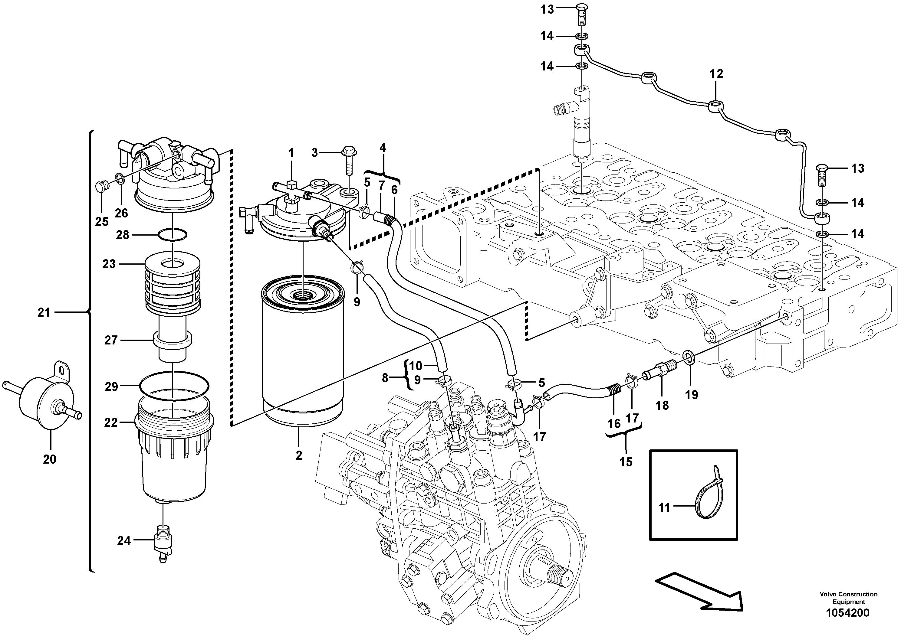 Защищенный шланг VOE15157752 VOLVO
