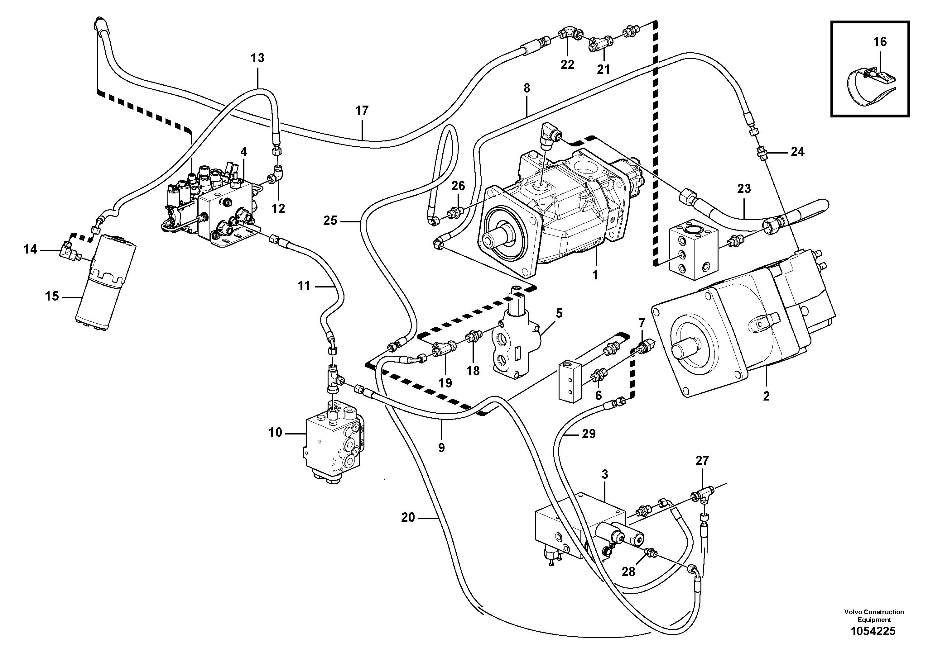 Timing gear casing VOE15109079 VOLVO