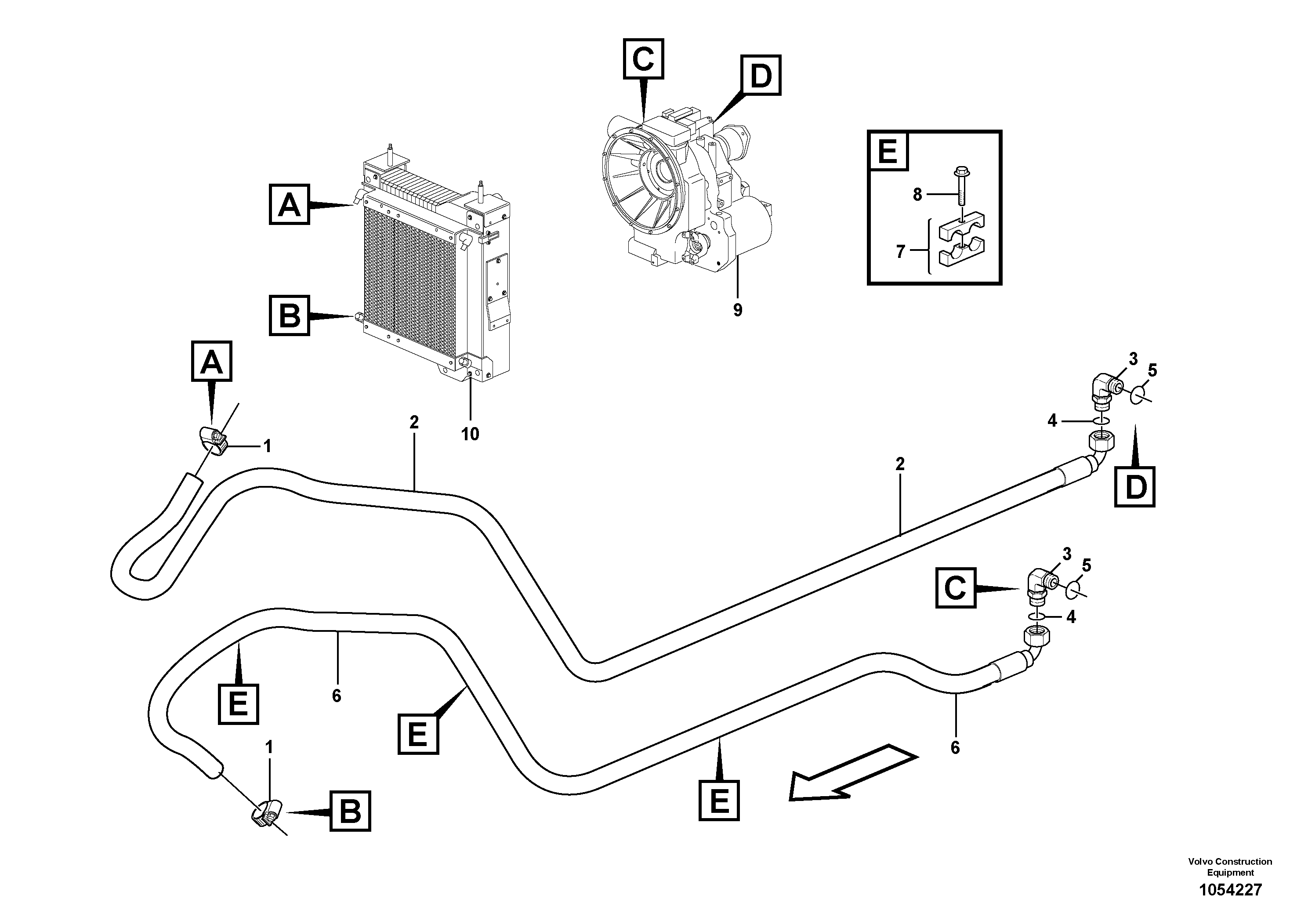 Timing gear casing VOE15609806 VOLVO