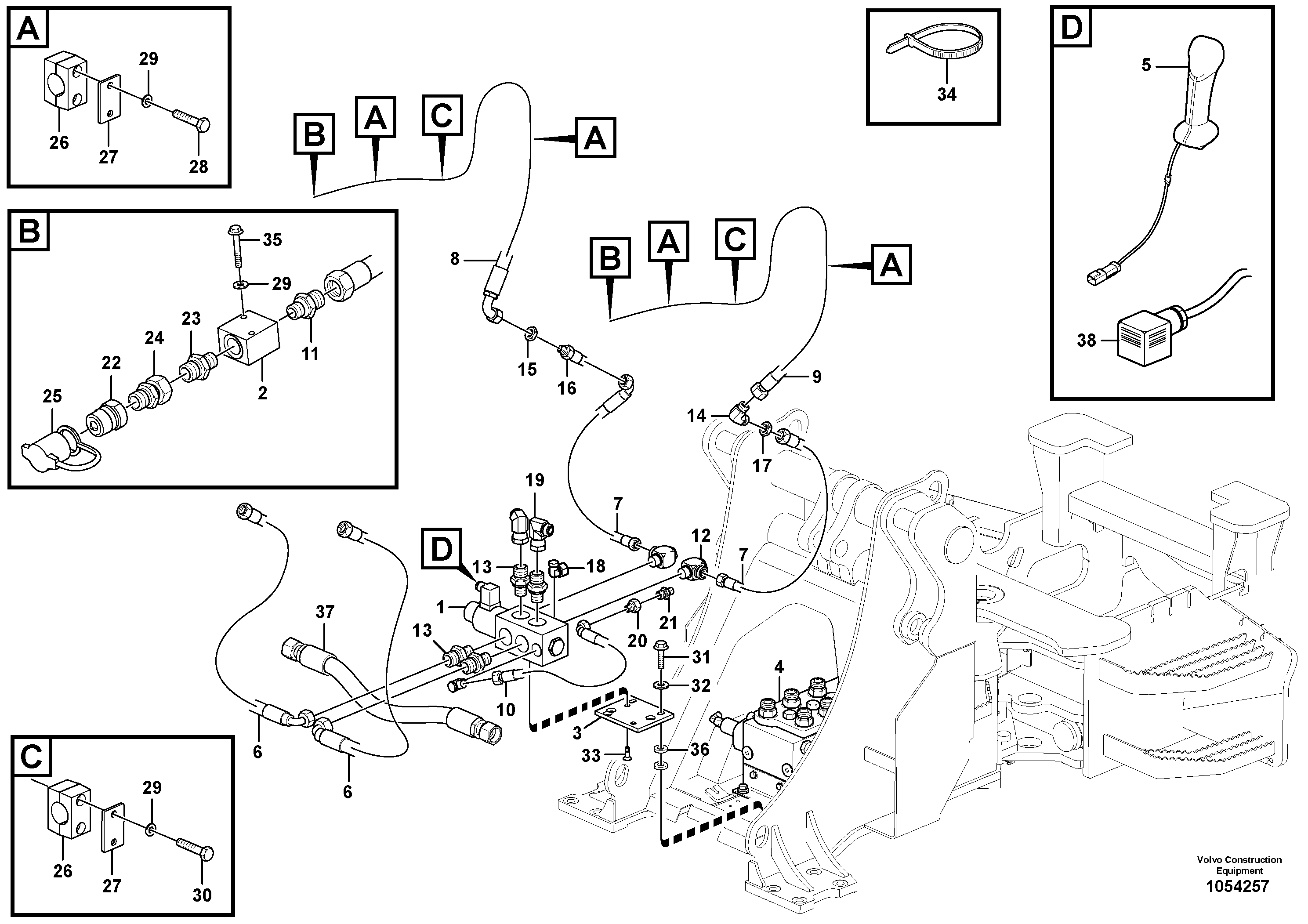 Timing gear casing VOE15208319 VOLVO