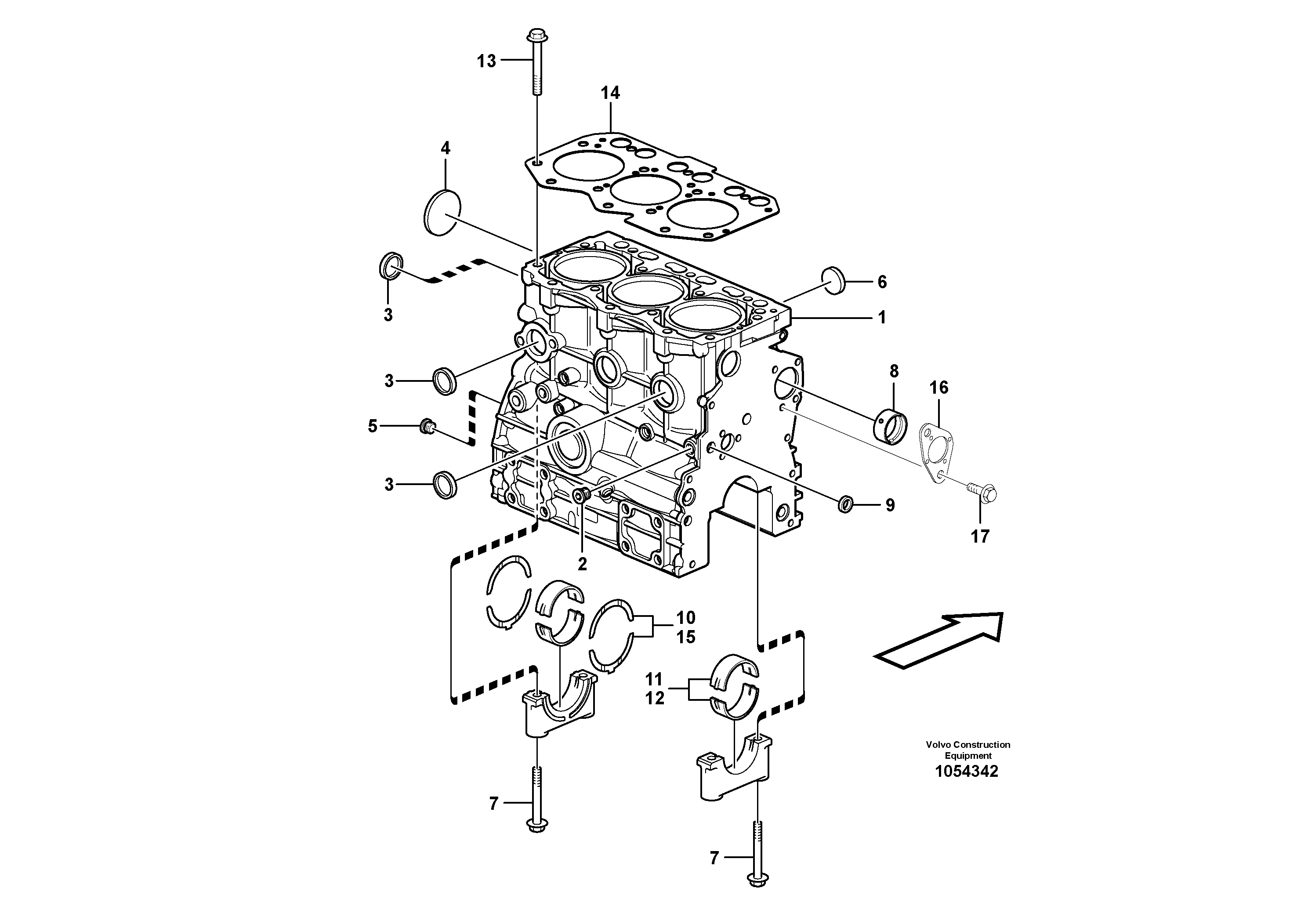 Thrust Washer VOE15162383 VOLVO