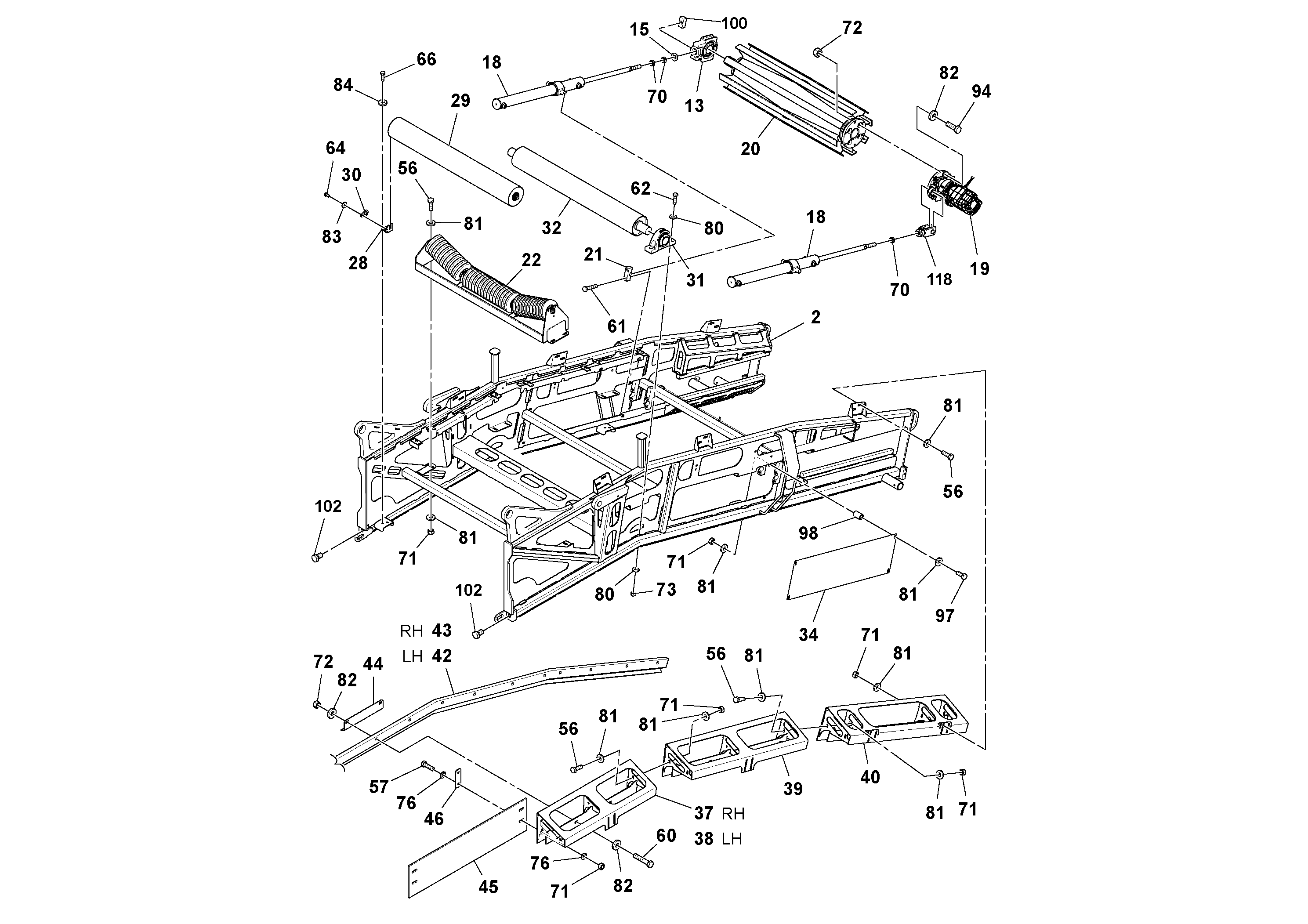 Mounting rail RM96701917 VOLVO