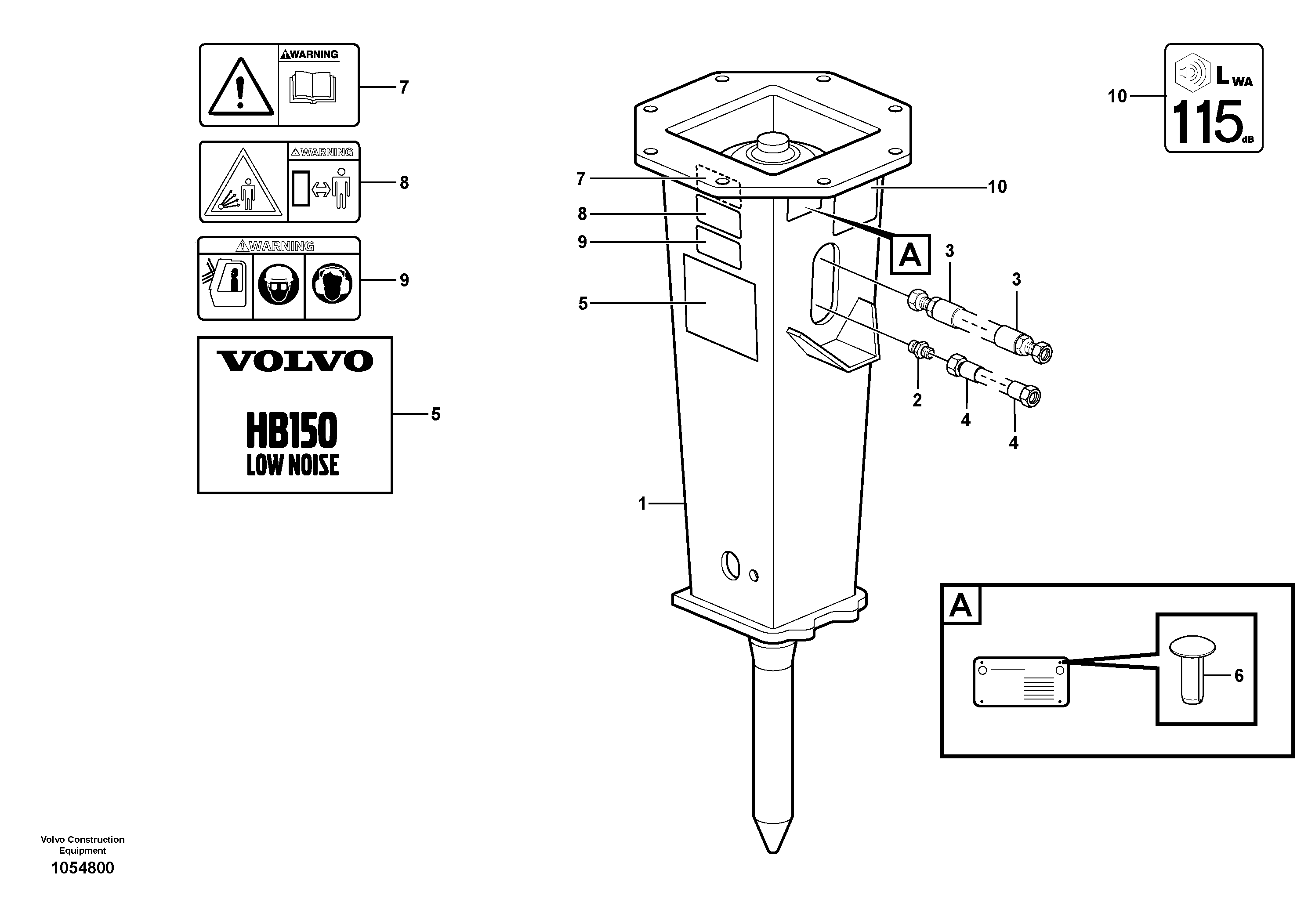 Timing gear casing VOE937267 VOLVO