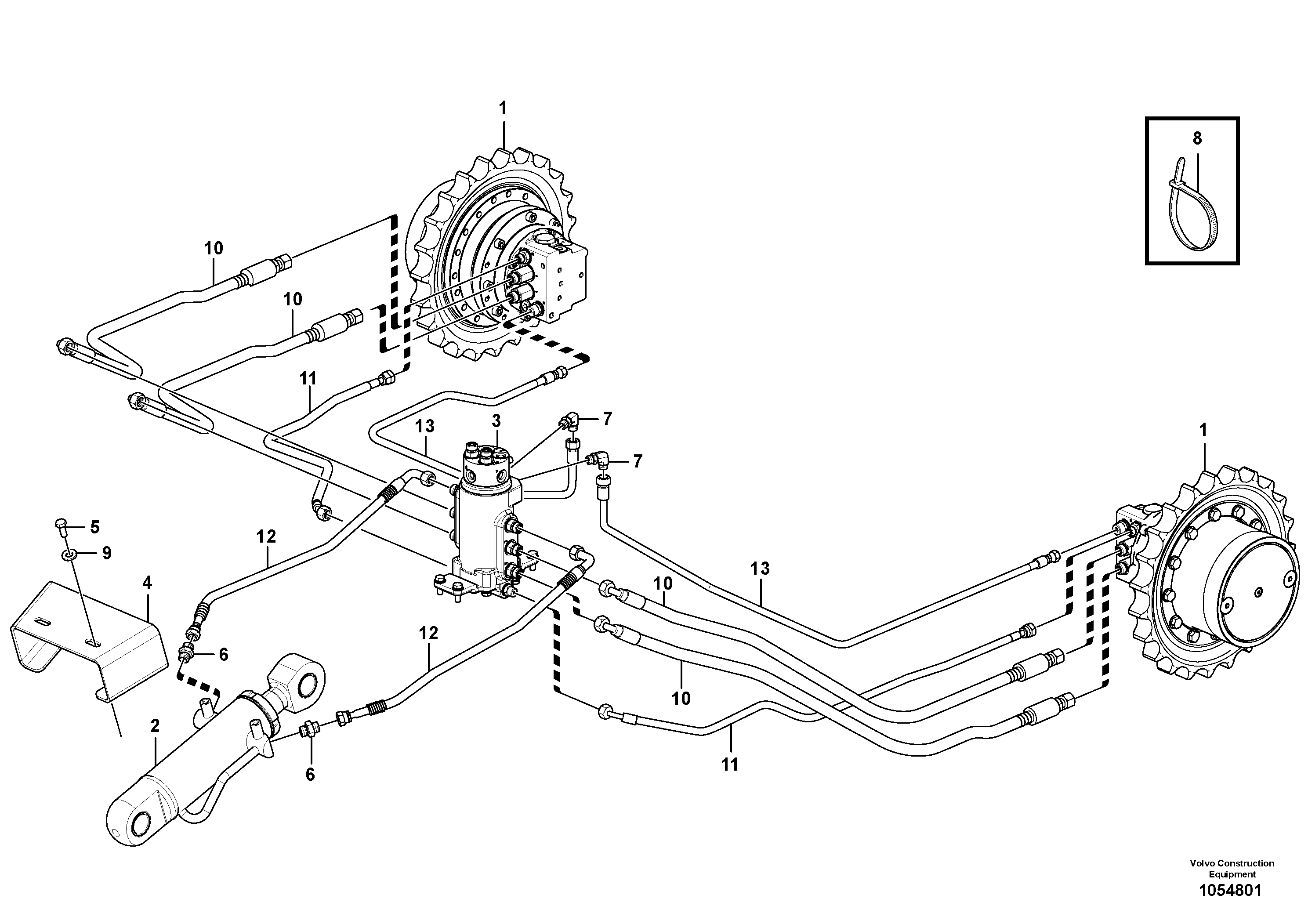 Timing gear casing VOE15615893 VOLVO