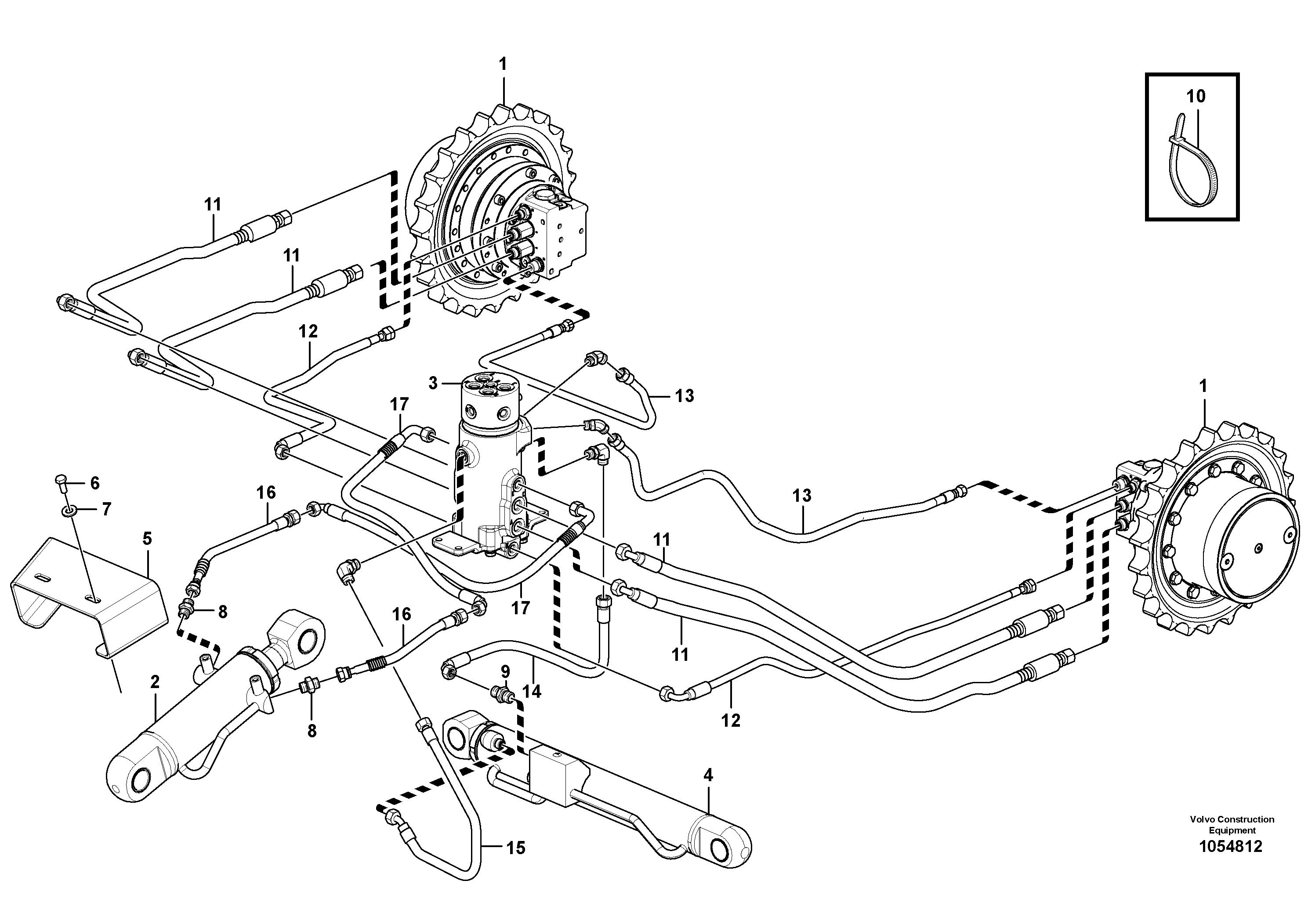 Timing gear casing VOE15148702 VOLVO