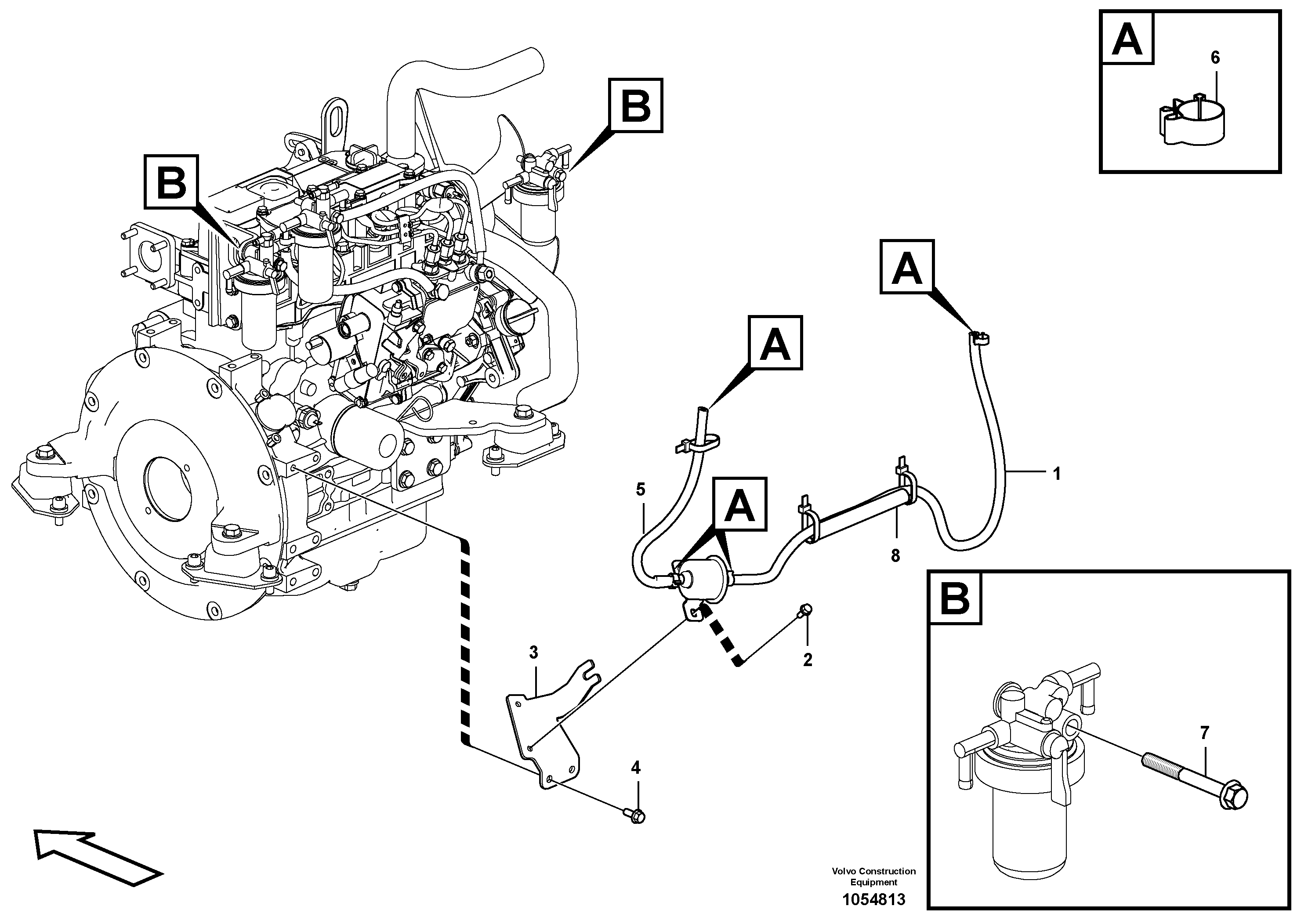 Cable harness,upper.s VOE15615914 VOLVO
