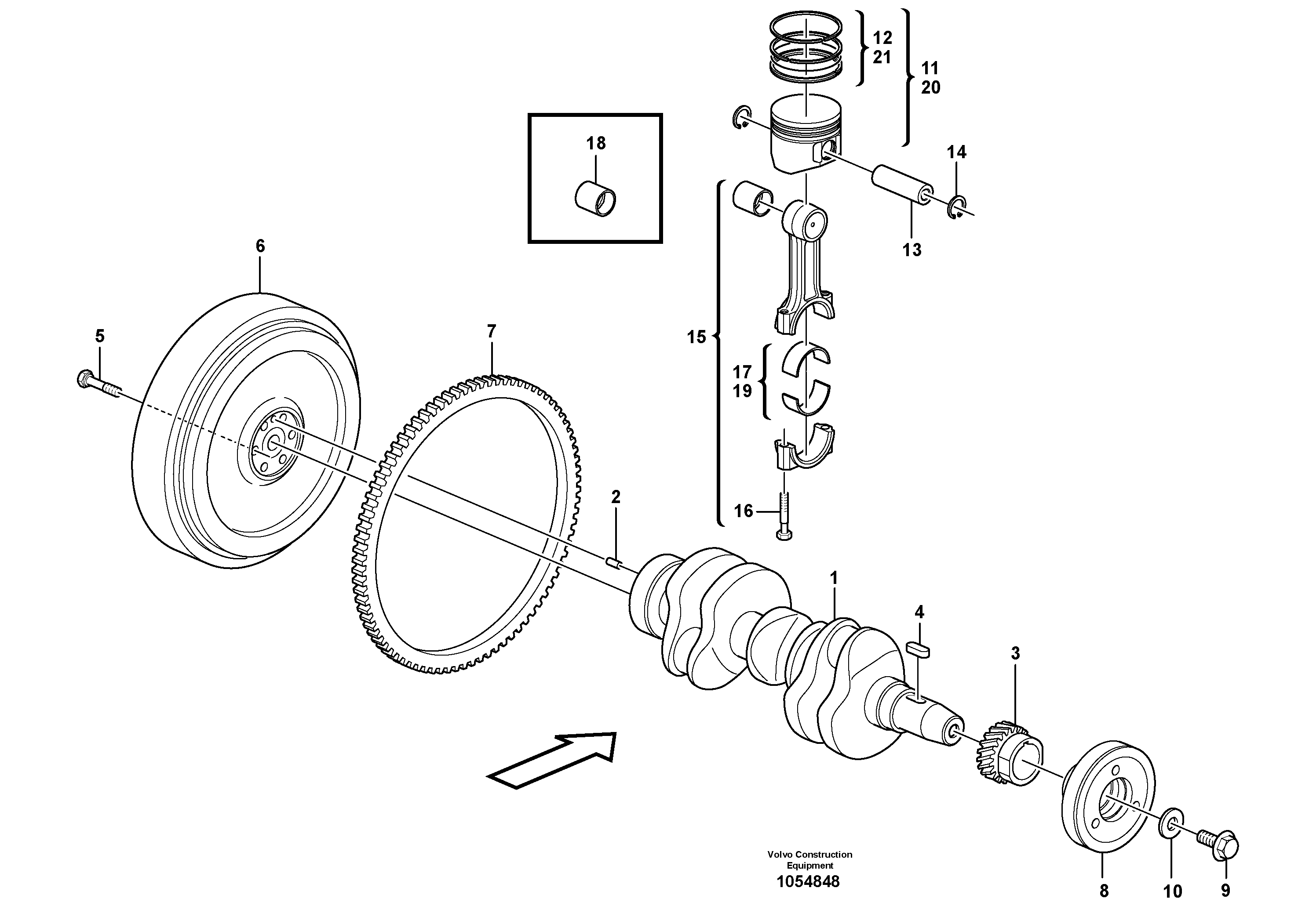Frame, Rear, Lh VOE15161646 VOLVO