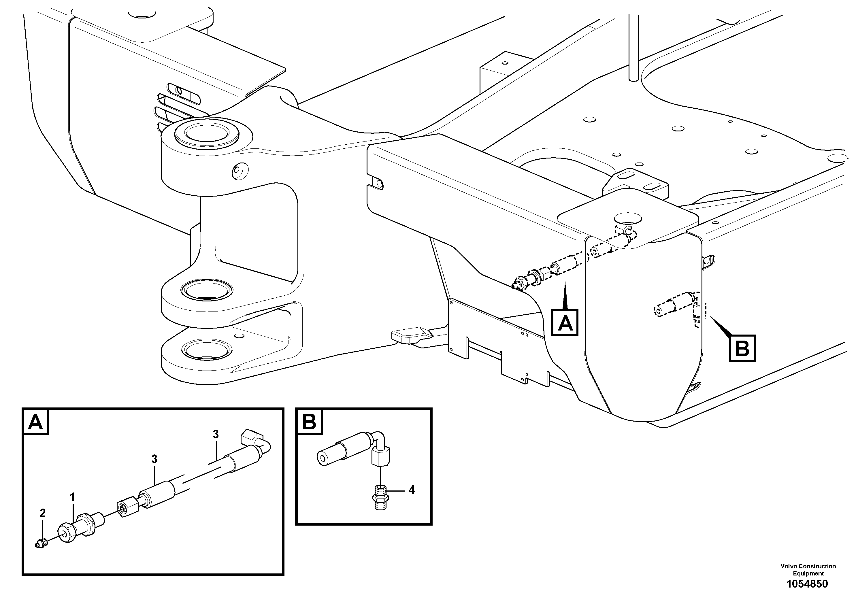 Timing gear casing VOE15624218 VOLVO