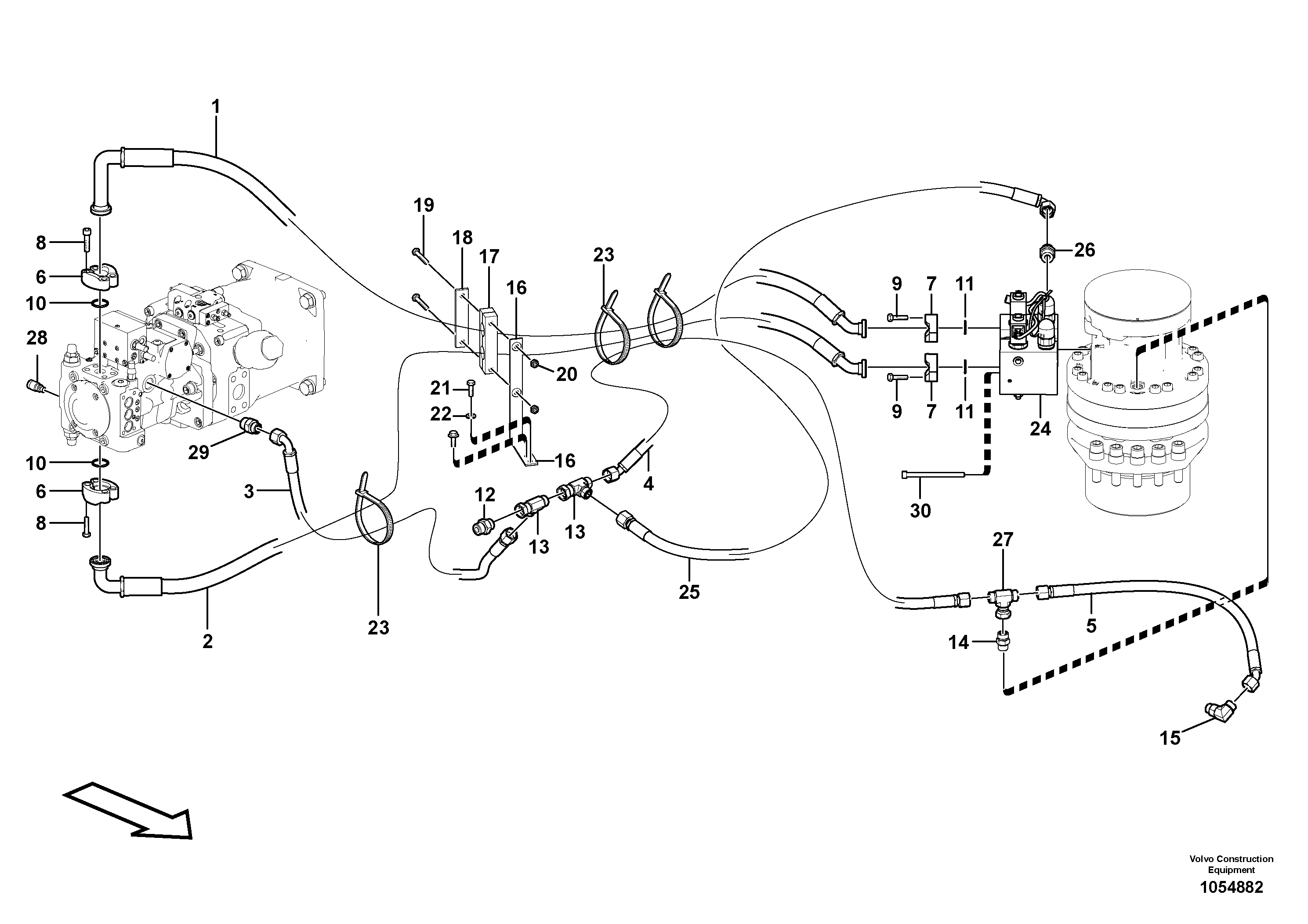 Timing gear casing VOE15014699 VOLVO