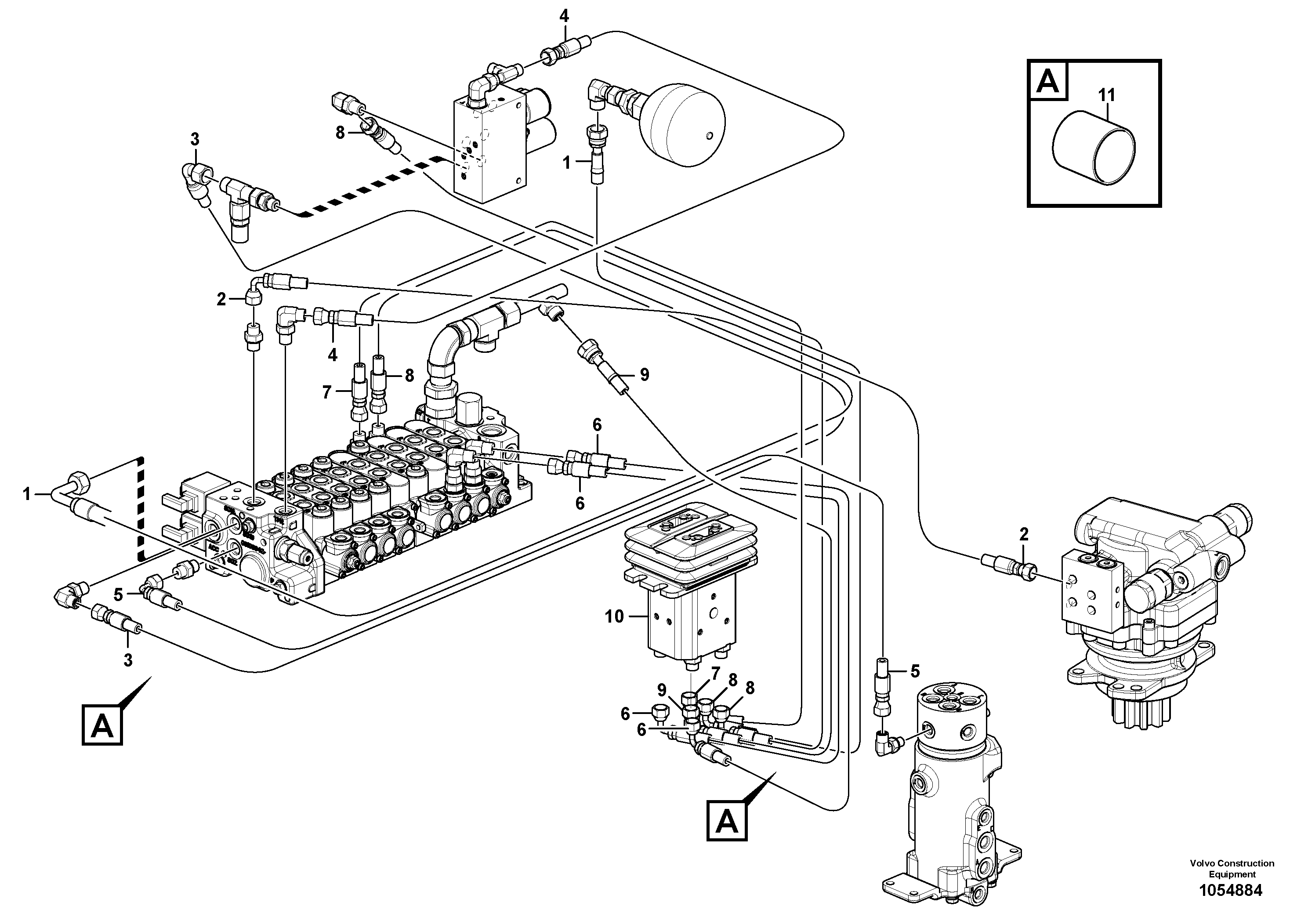 Timing gear casing VOE15621475 VOLVO
