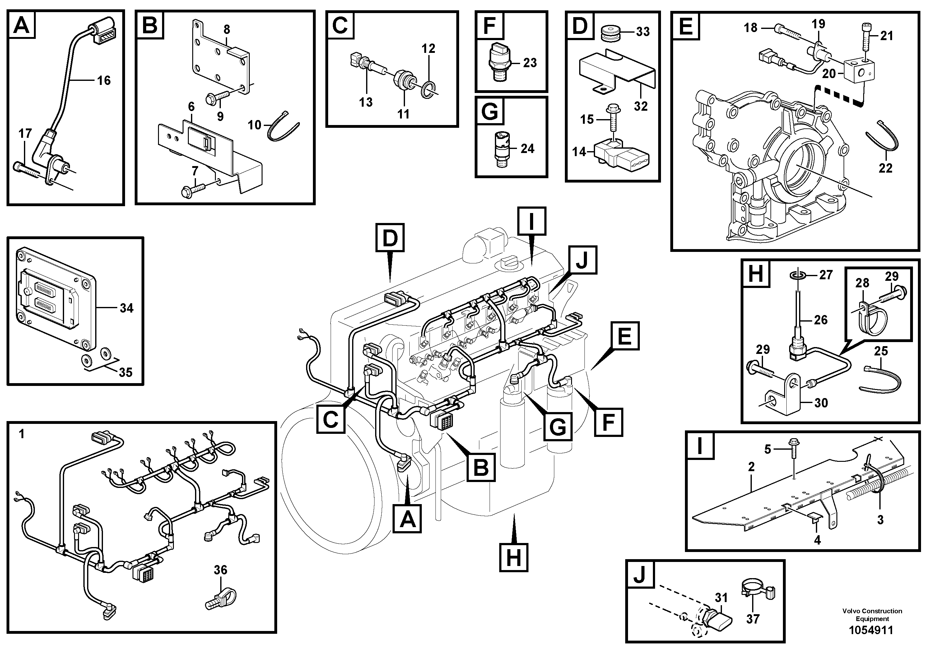 Main Cable Harness VOE20893636 VOLVO