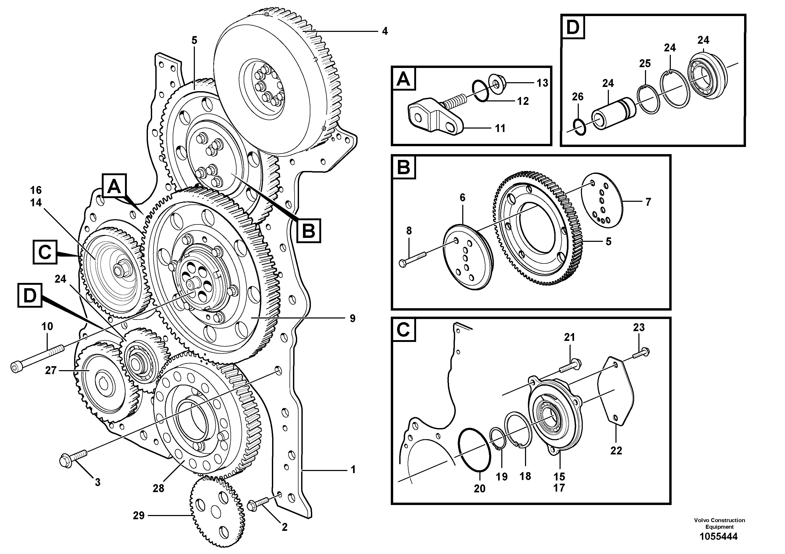 Bearing Housing VOE11447002 VOLVO