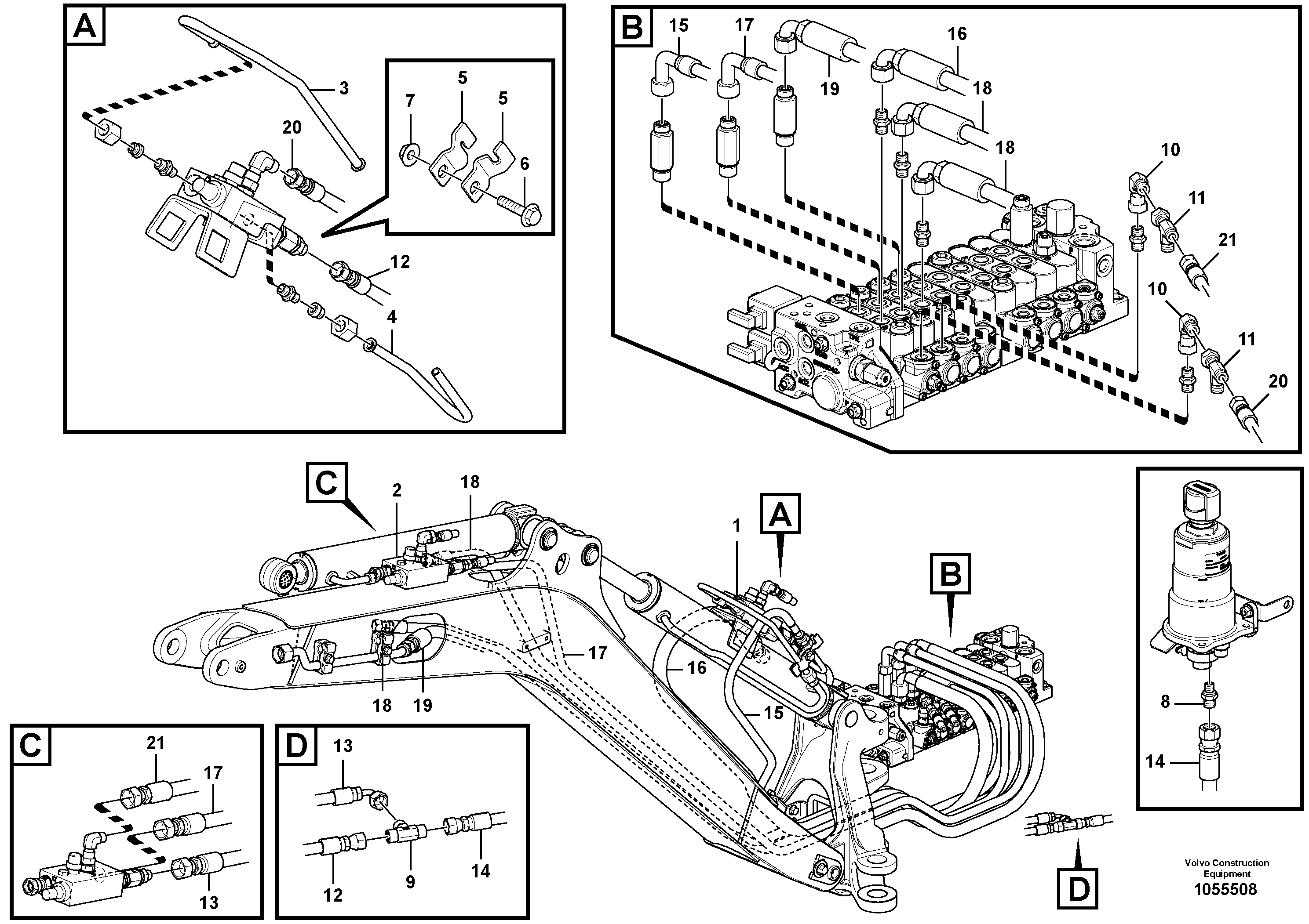Timing gear casing VOE15114418 VOLVO