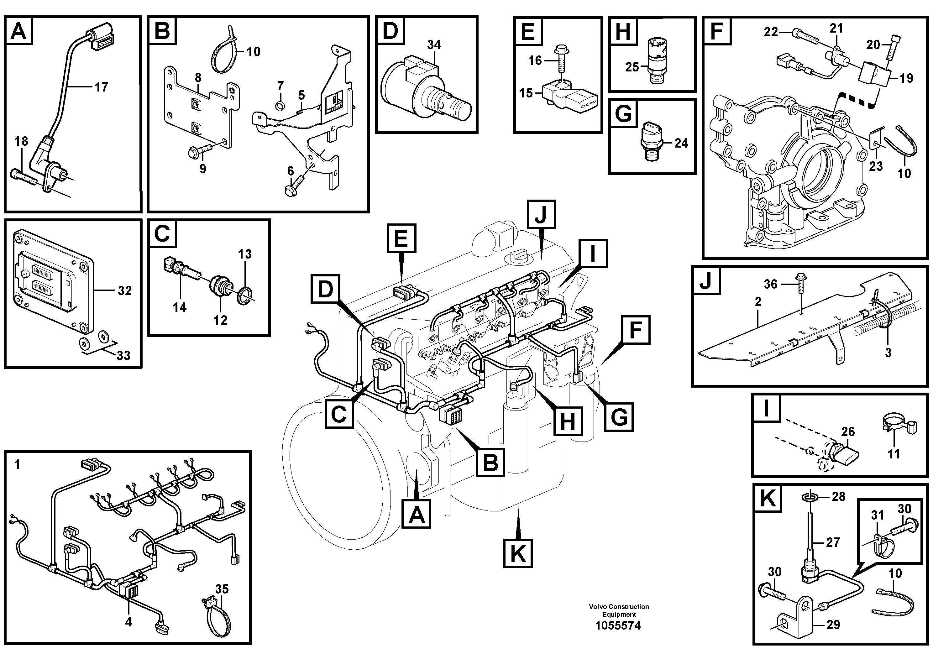 Seat frame VOE20864600 VOLVO