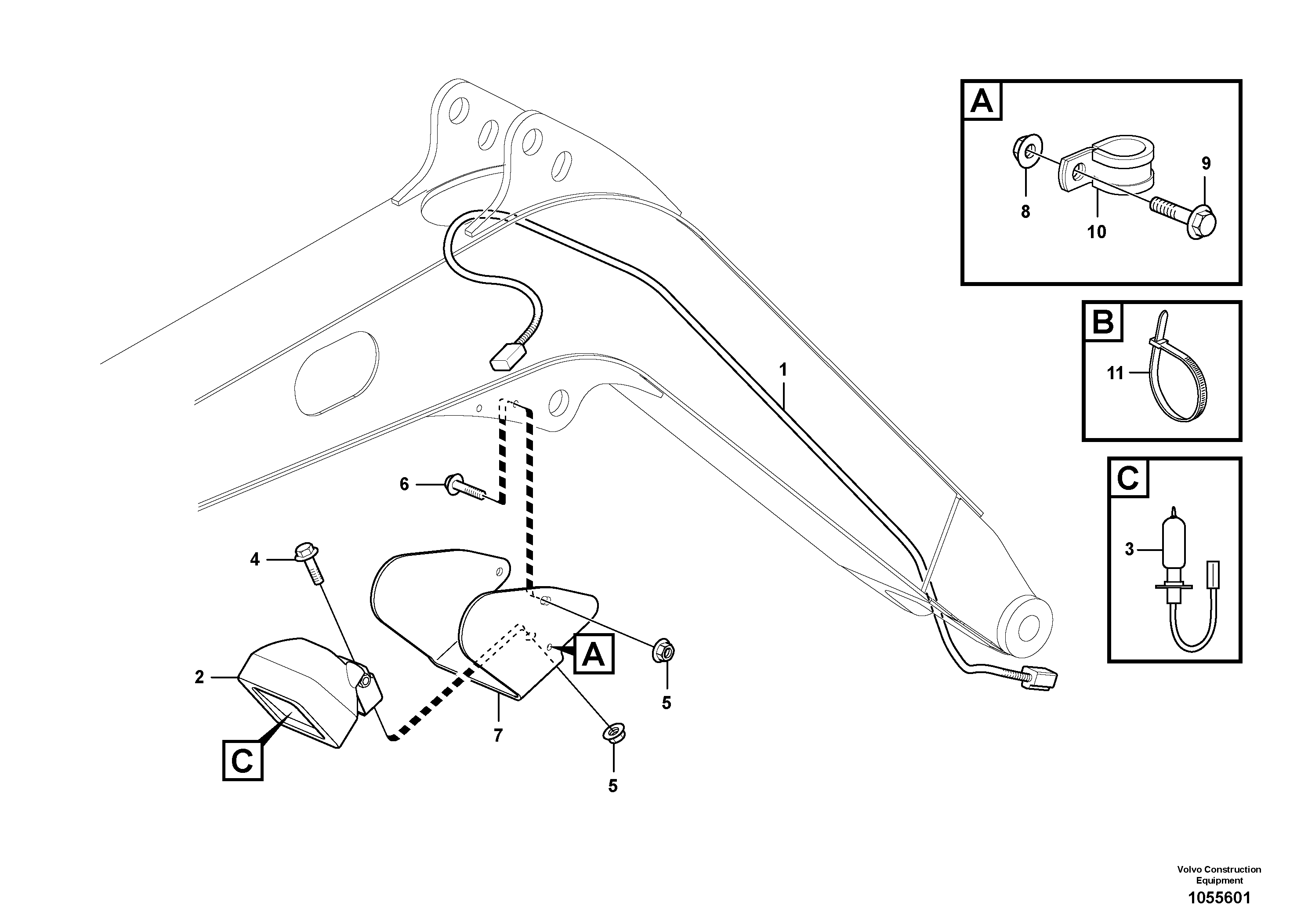 Seat frame VOE15638063 VOLVO