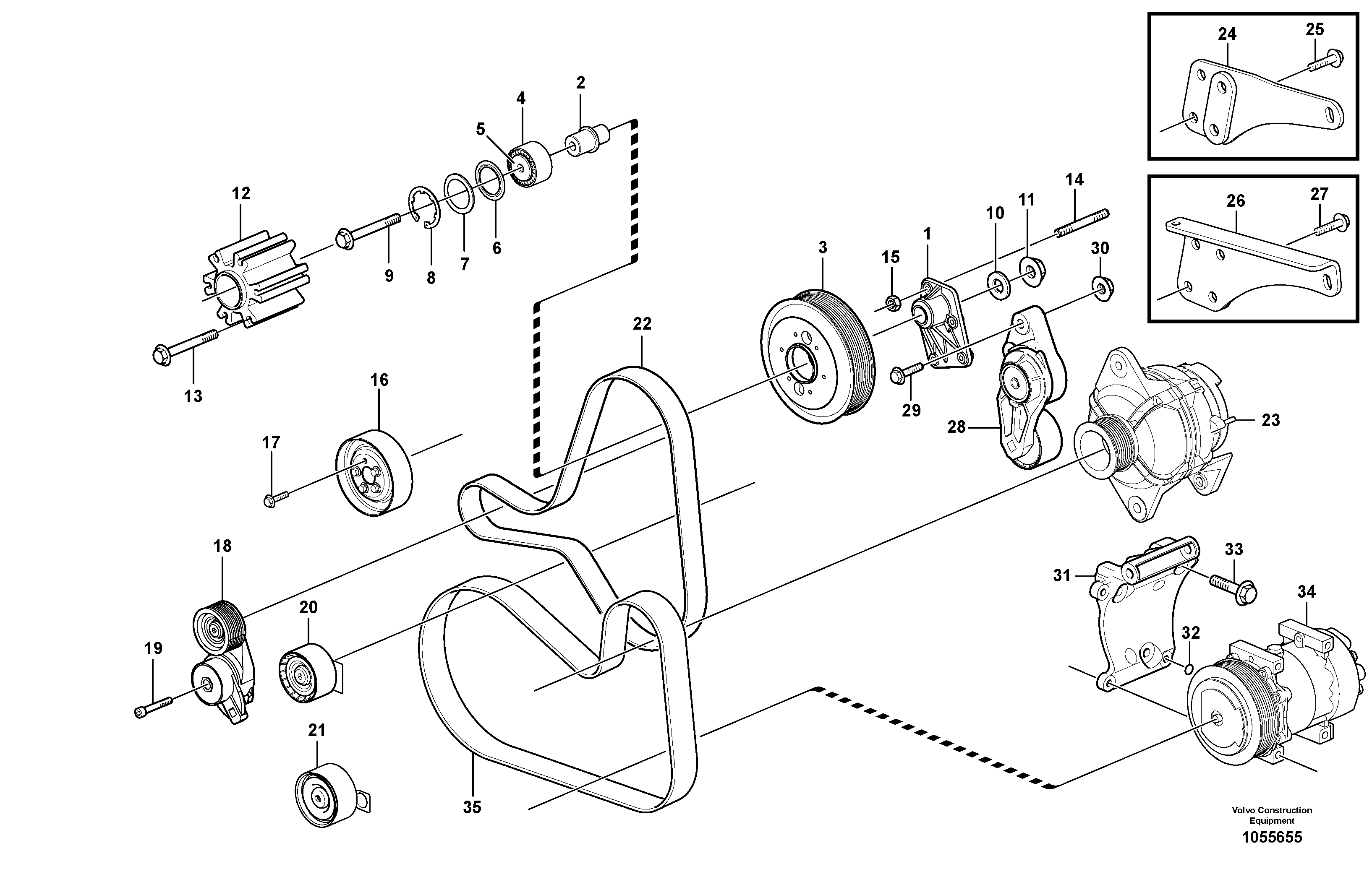 Seat frame VOE15015342 VOLVO