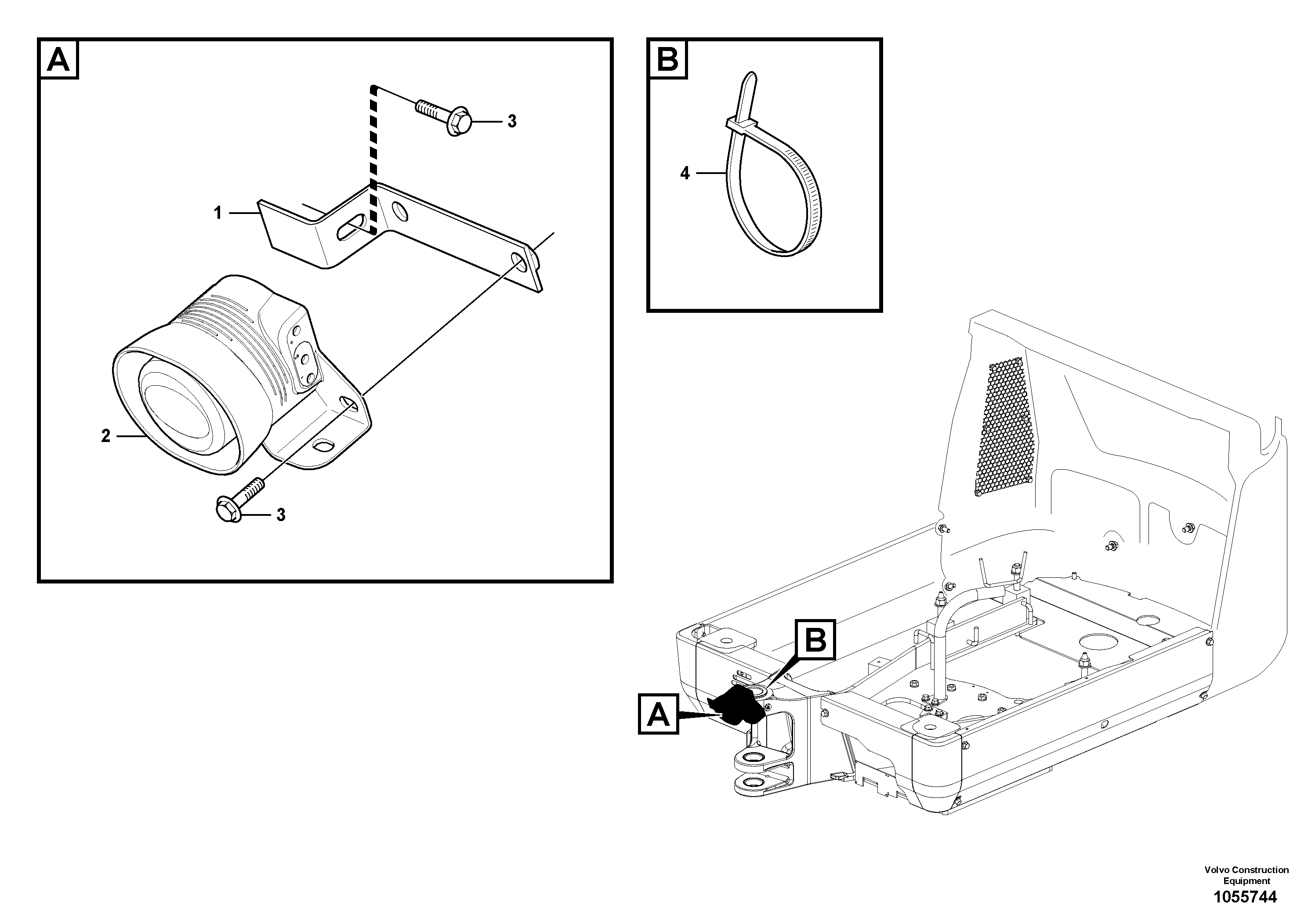 Seat frame VOE16615593 VOLVO