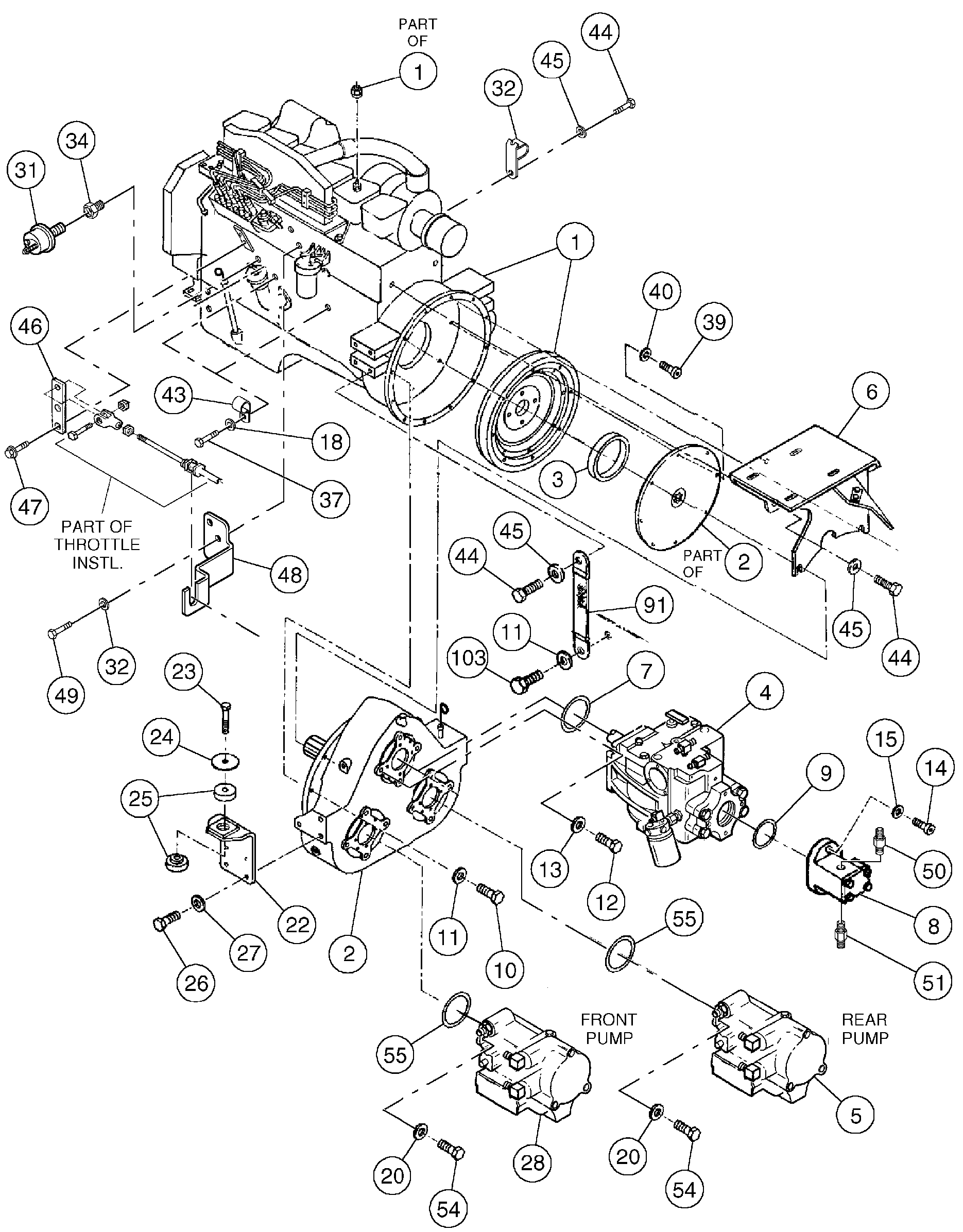 Seat frame RM59280826 VOLVO