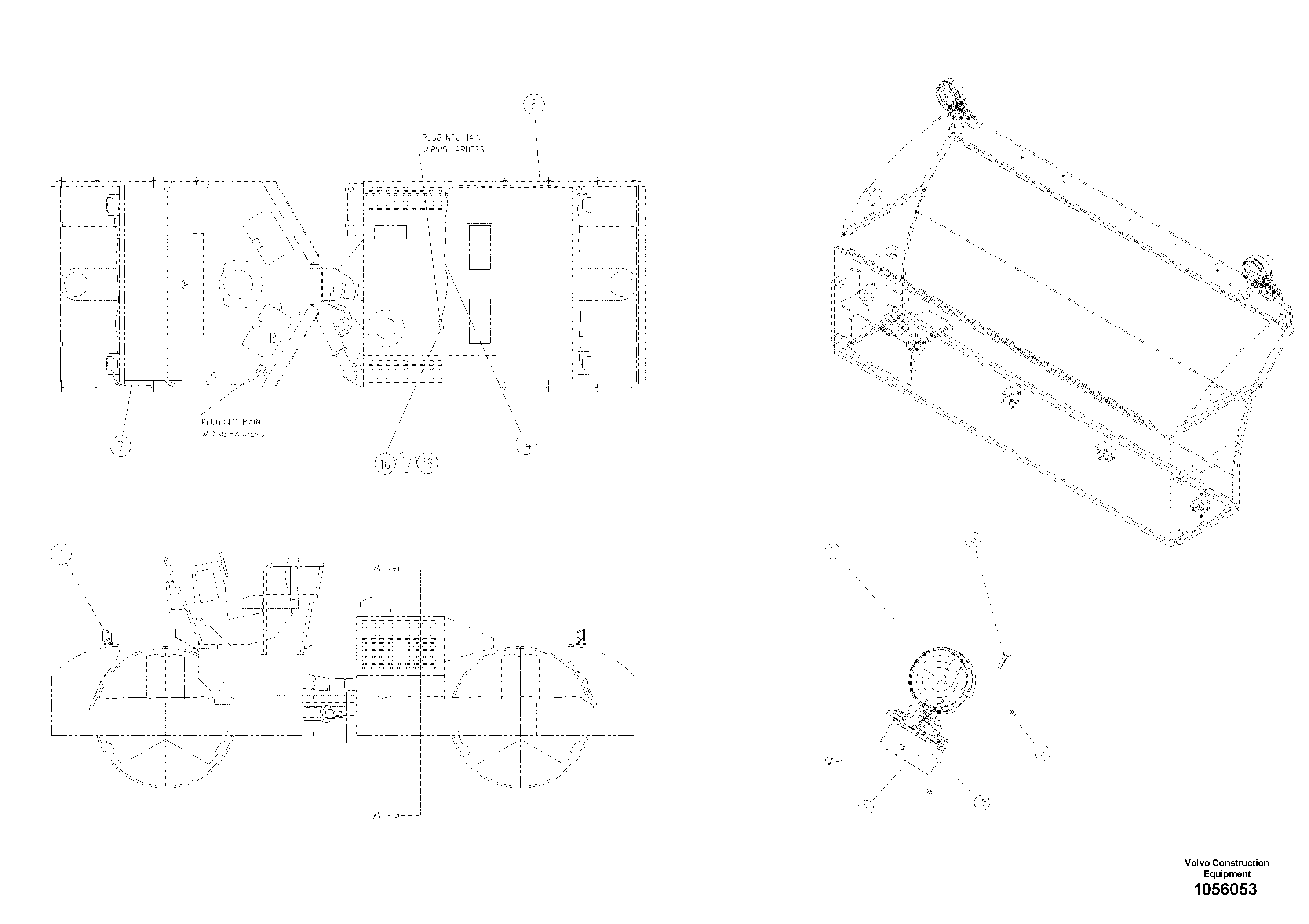 Seat frame RM13441357 VOLVO