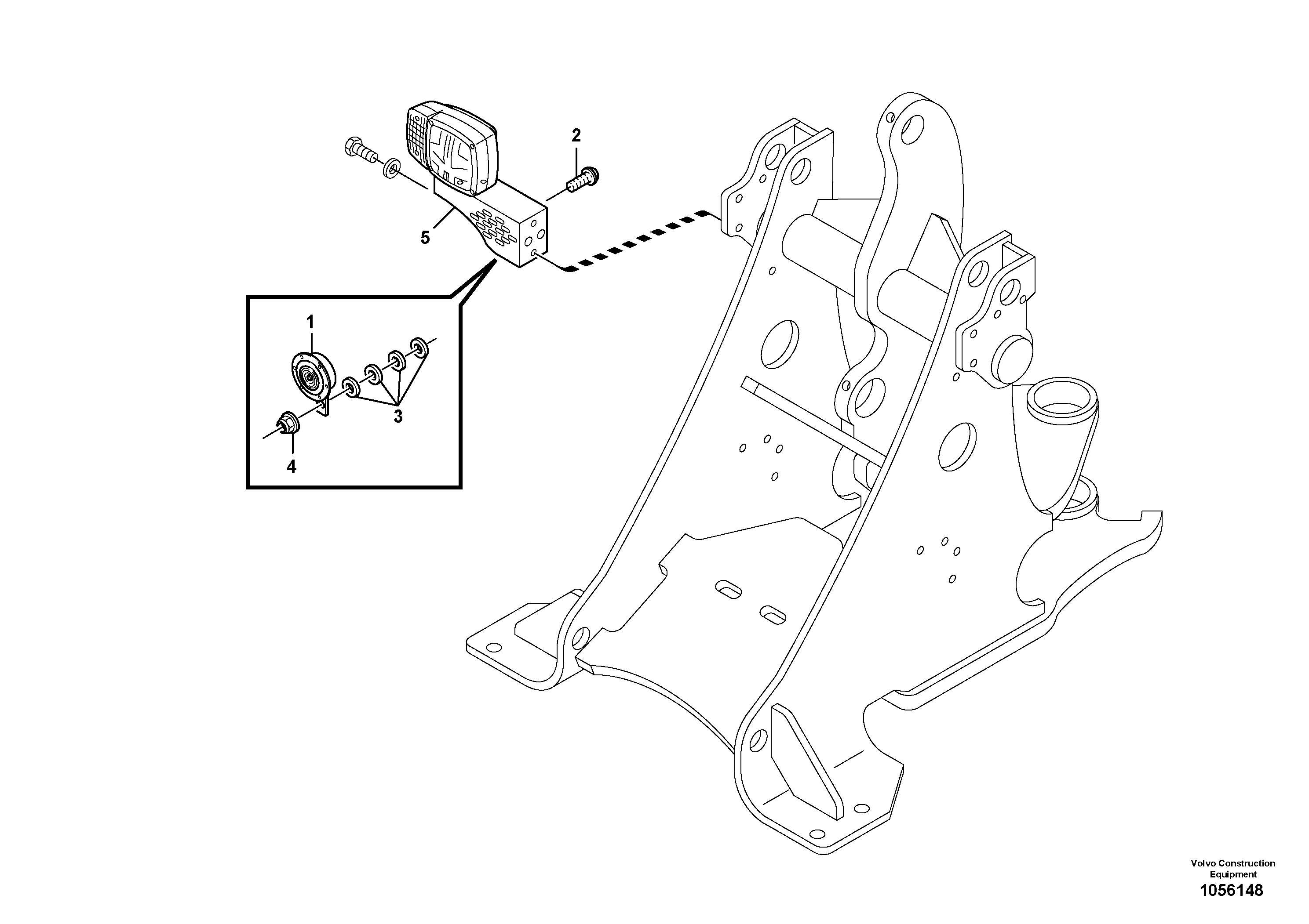 Bearing bushing VOE15223058 VOLVO