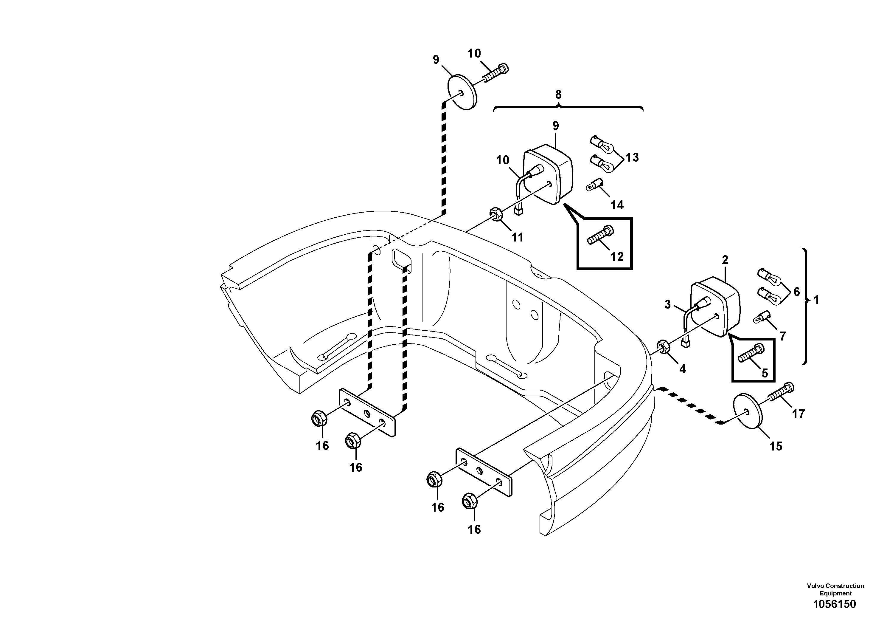 Cable harness VOE14378949 VOLVO