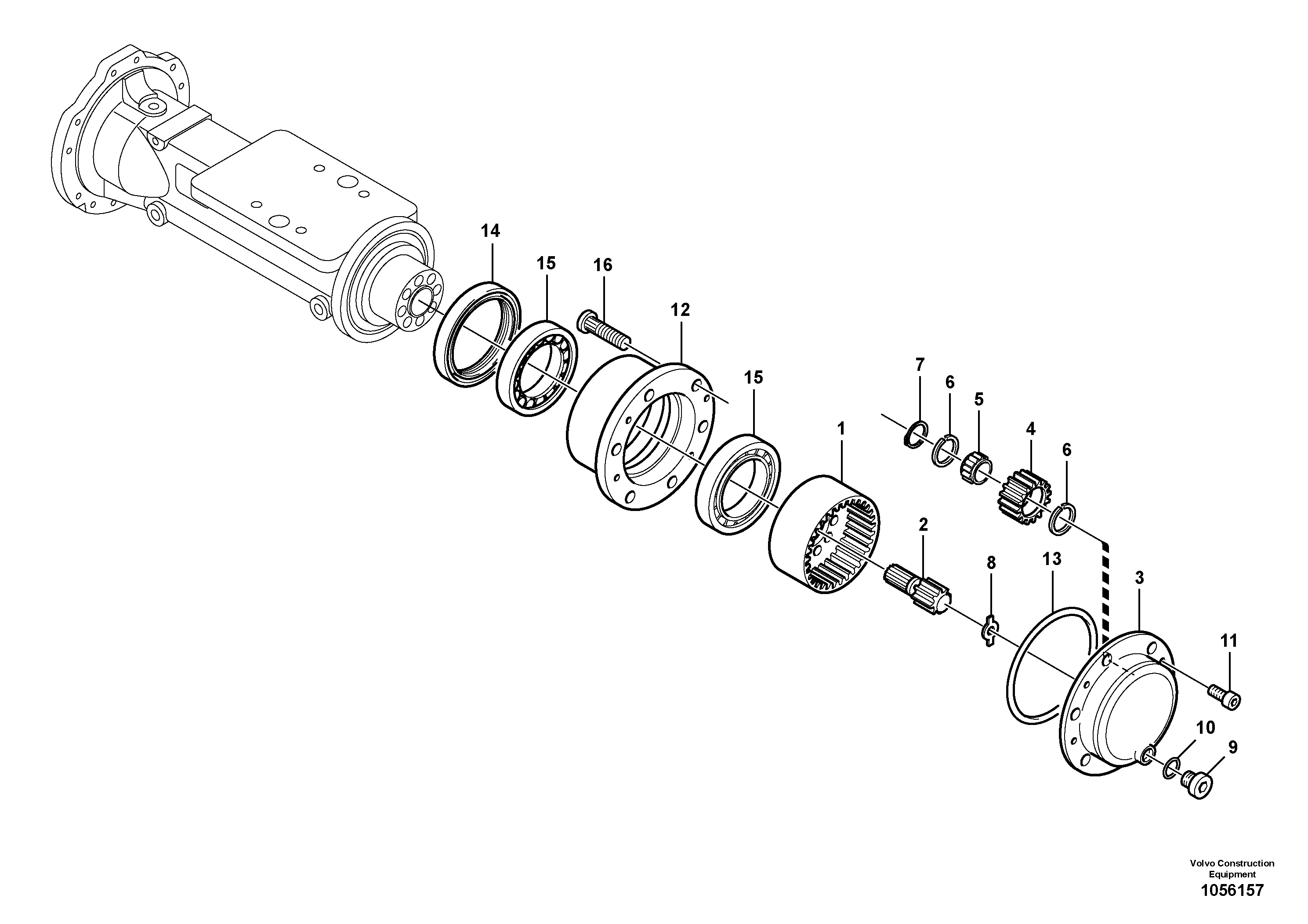 Link bearing VOE17222209 VOLVO