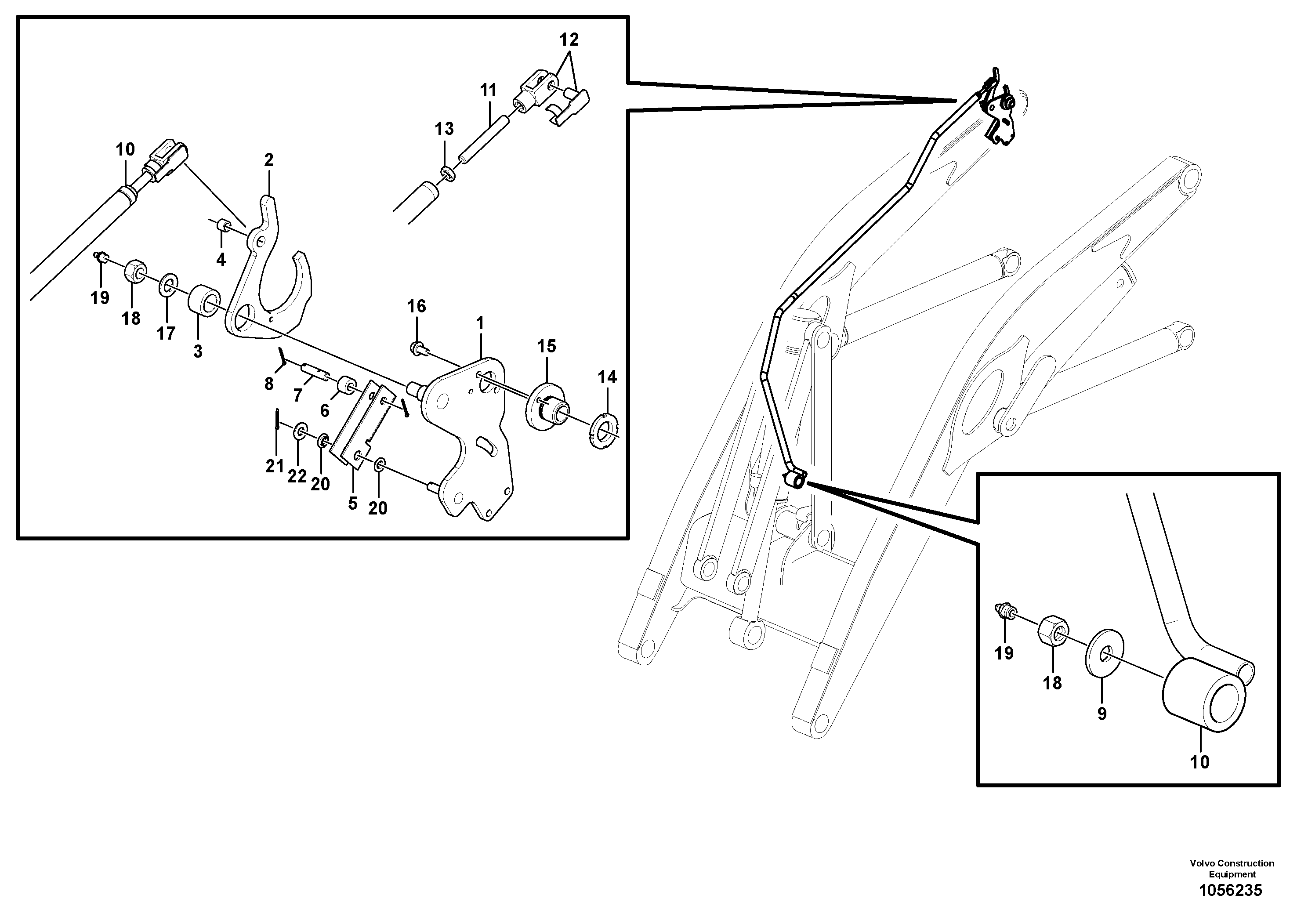 Cable harness,upper.s VOE15610413 VOLVO