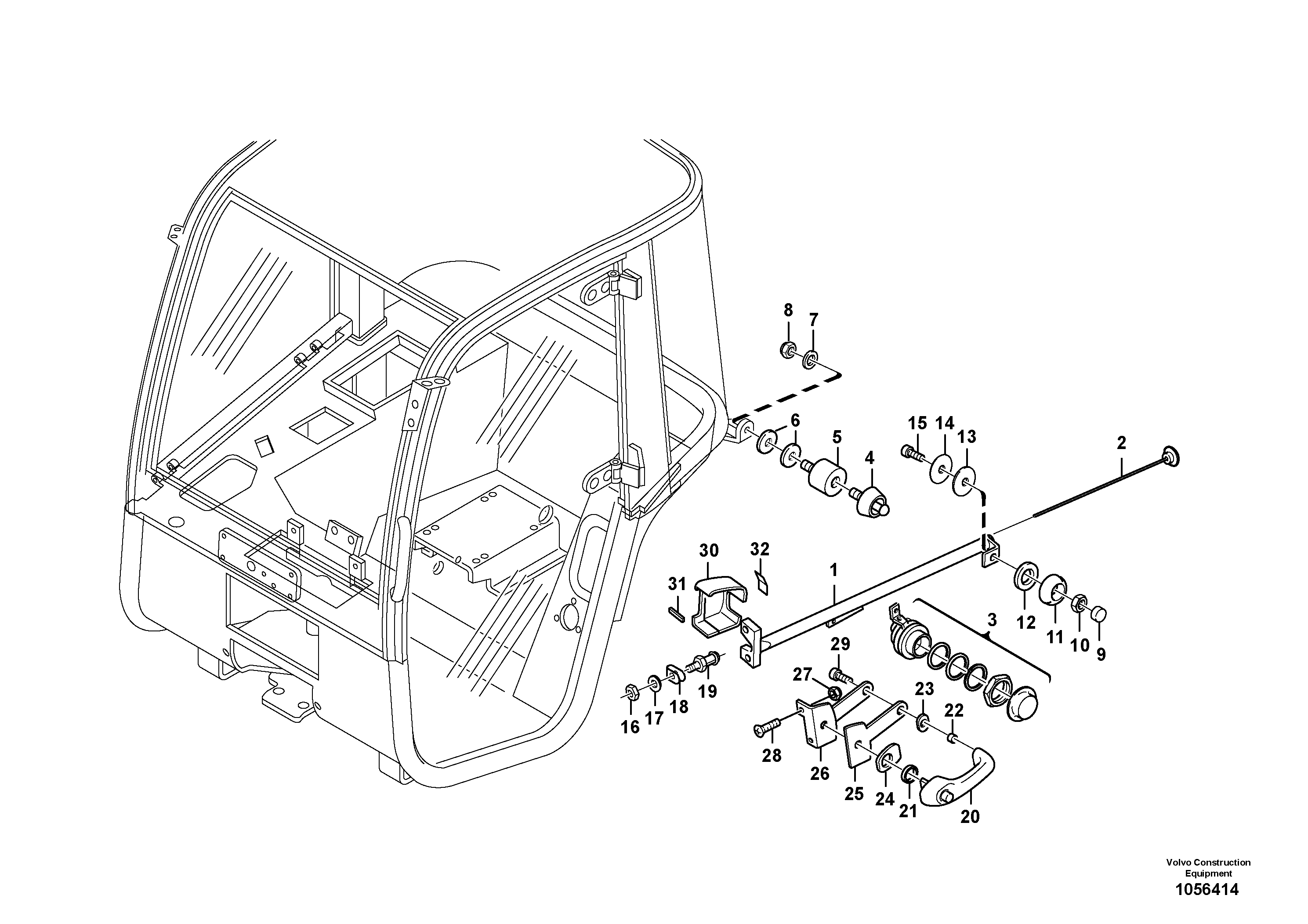 Tubular Stay VOE15214718 VOLVO