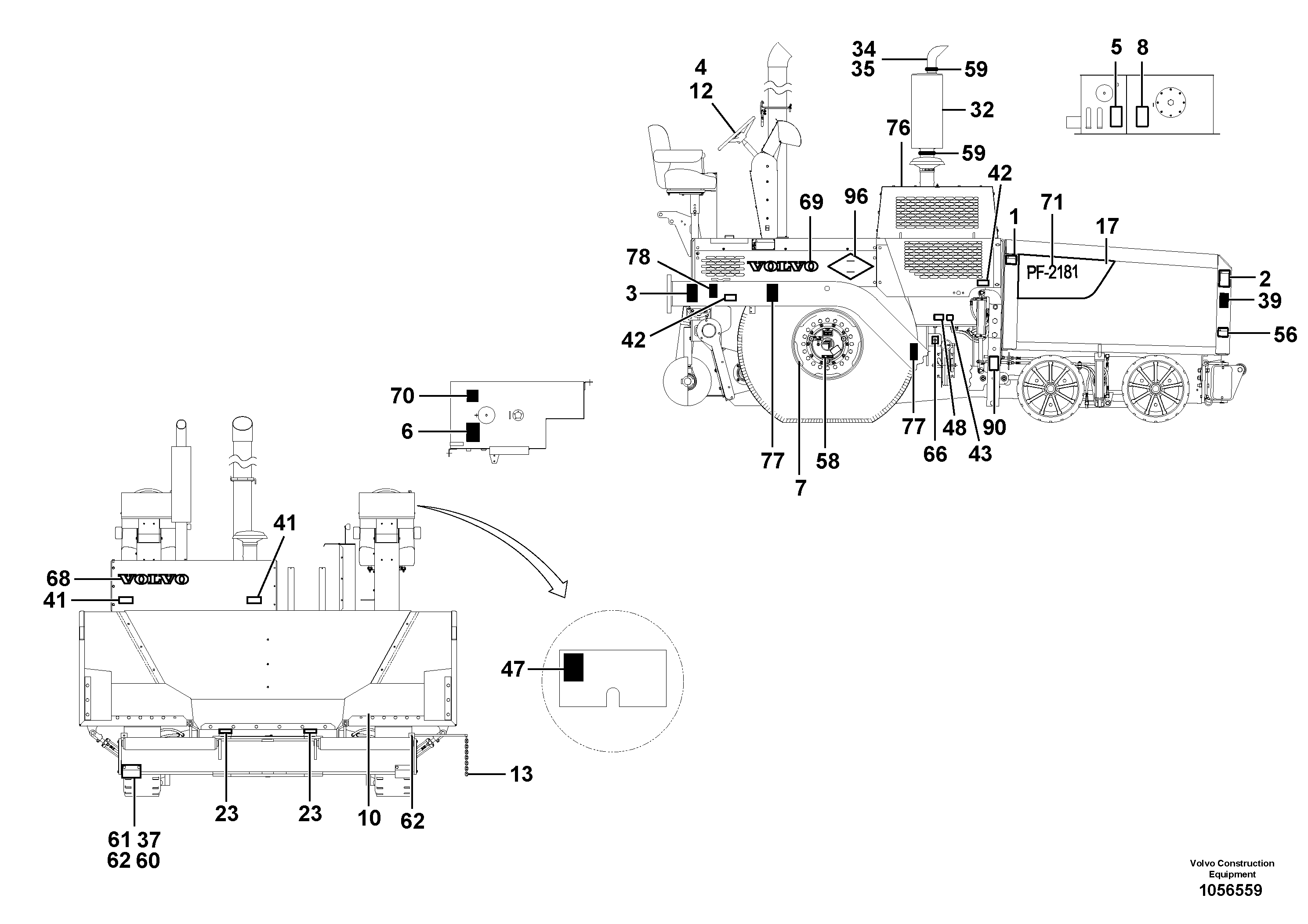 Fuel miser valve RM43974336 VOLVO